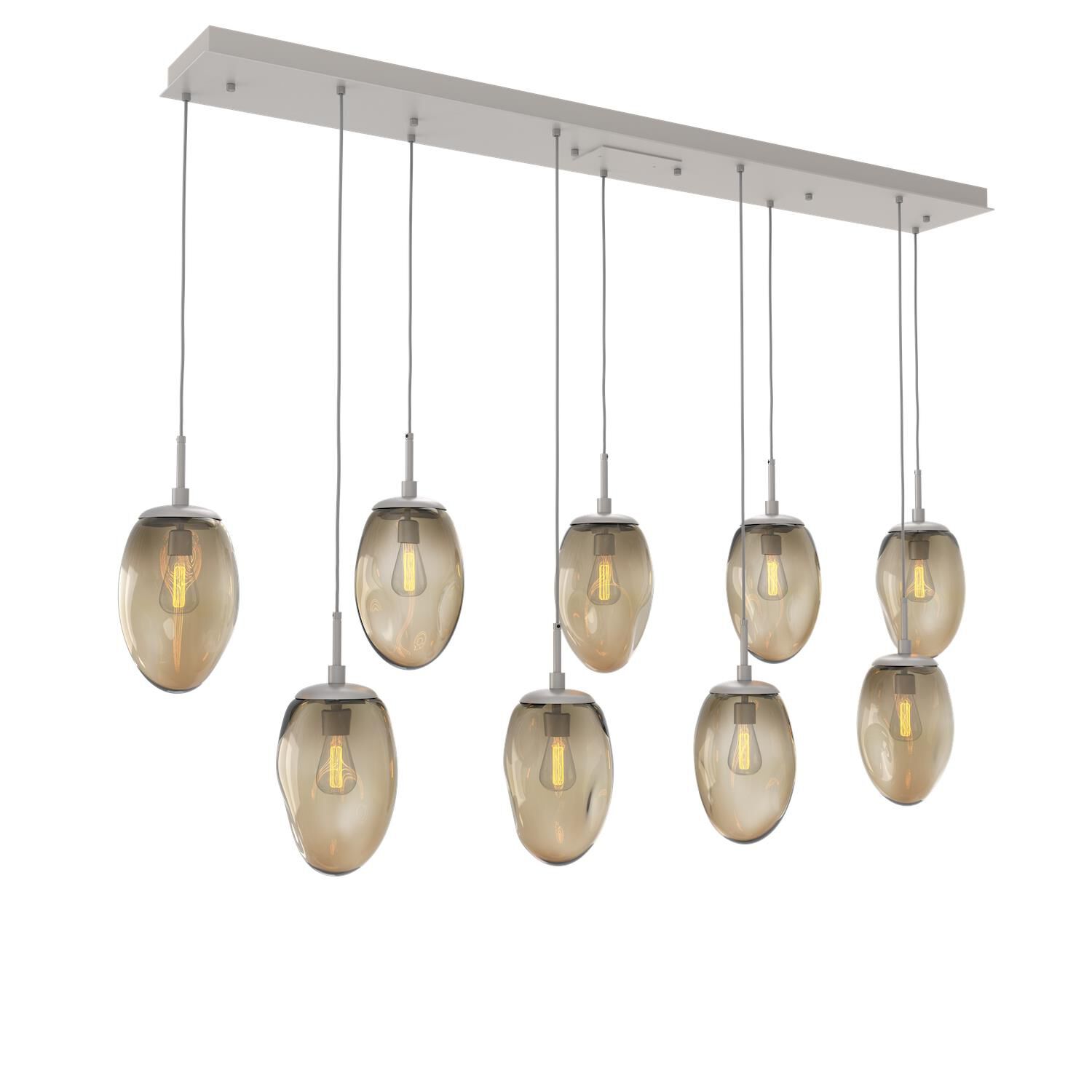 Levi Wilson Nebula 68 Inch 9 Light Linear Suspension Light by Hammerton Studio