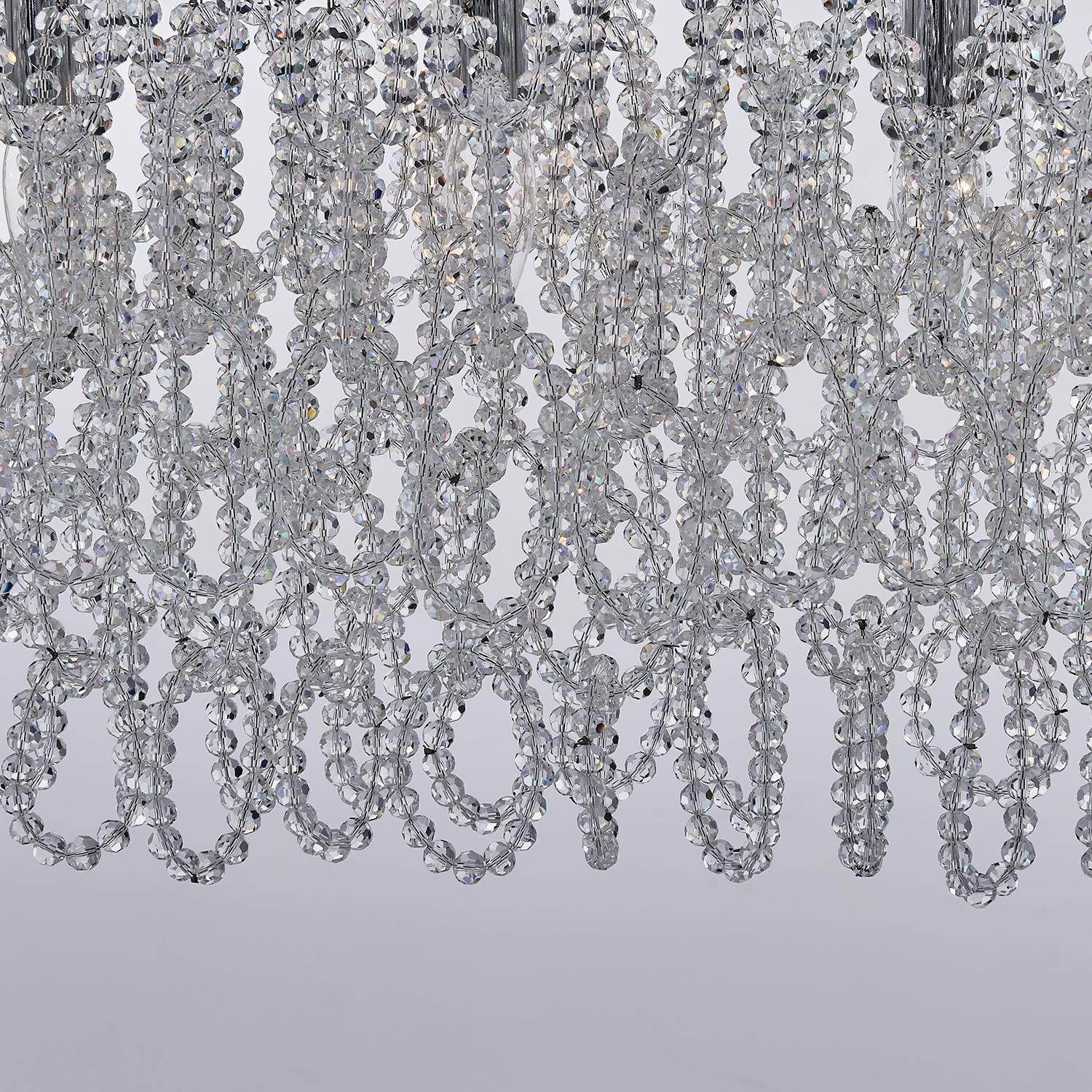 Shown in Polished Chrome finish and Firenze Clear crystal