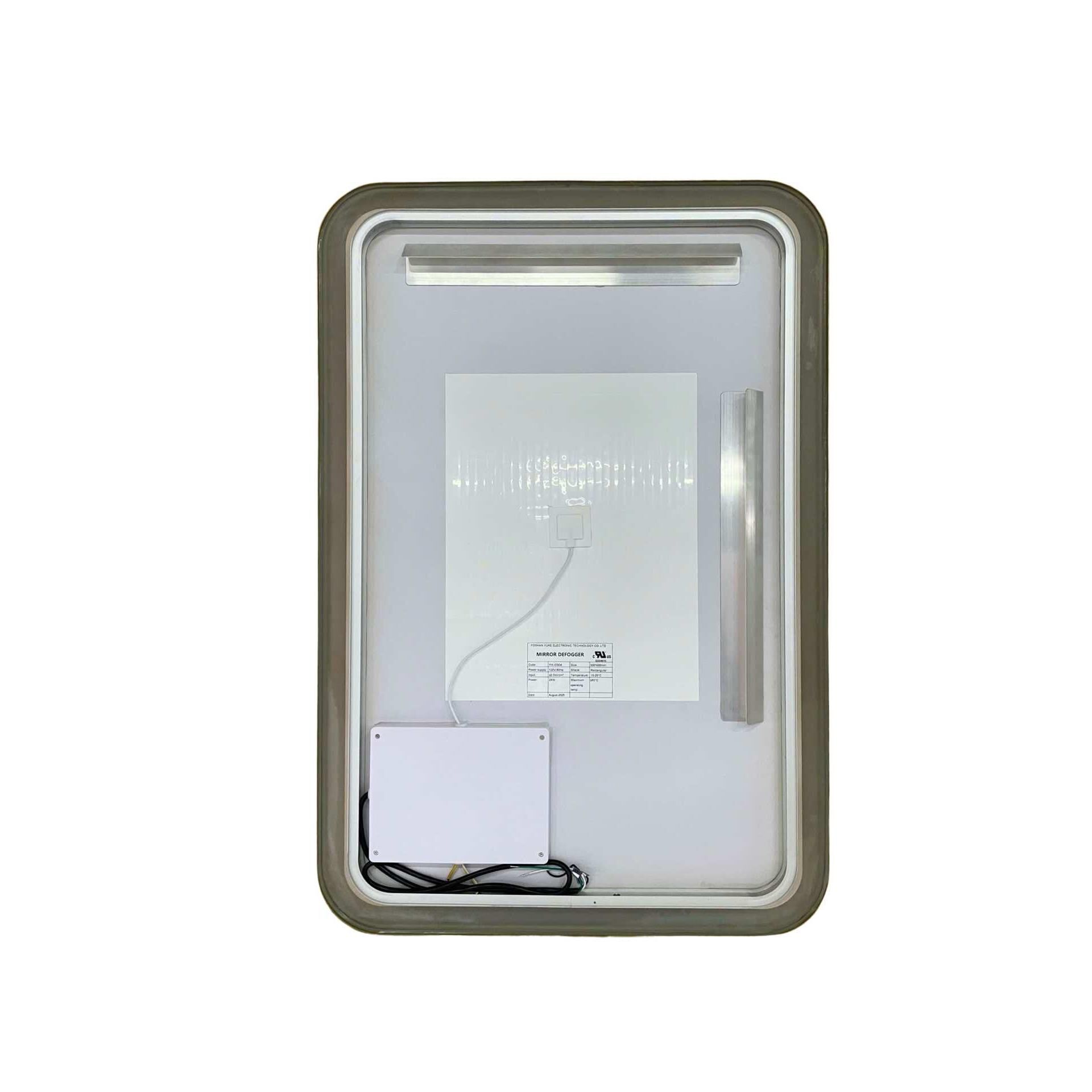 Harmoni 36 Inch Rectangular LED Lighted Mirror by Elegant Decor