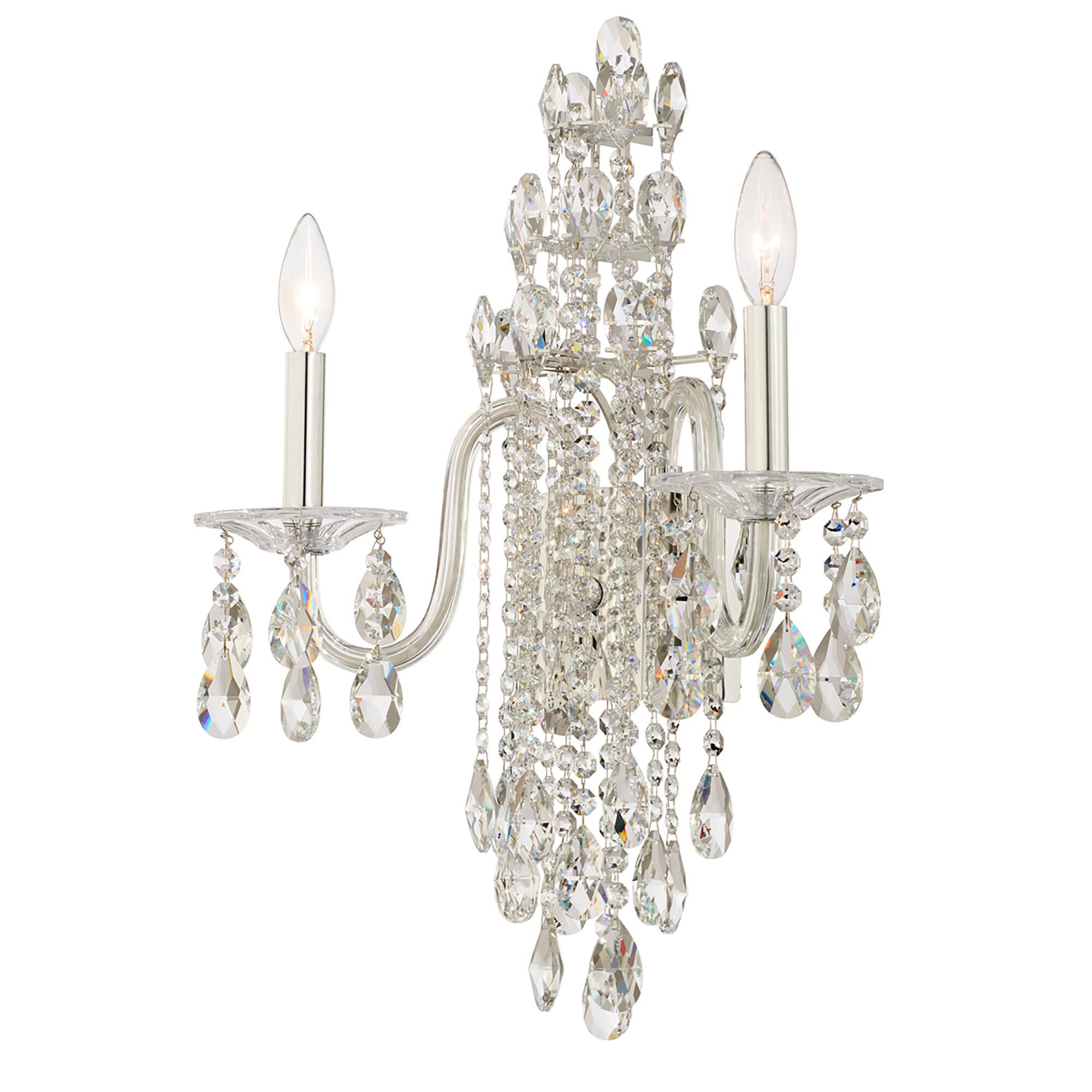 Shown in Silver finish and Clear Radiance crystal