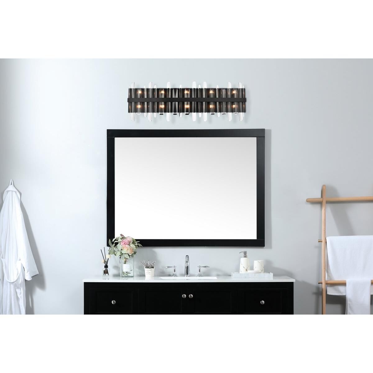 Serena 36 Inch 10 Light Bath Vanity Light by Elegant Lighting