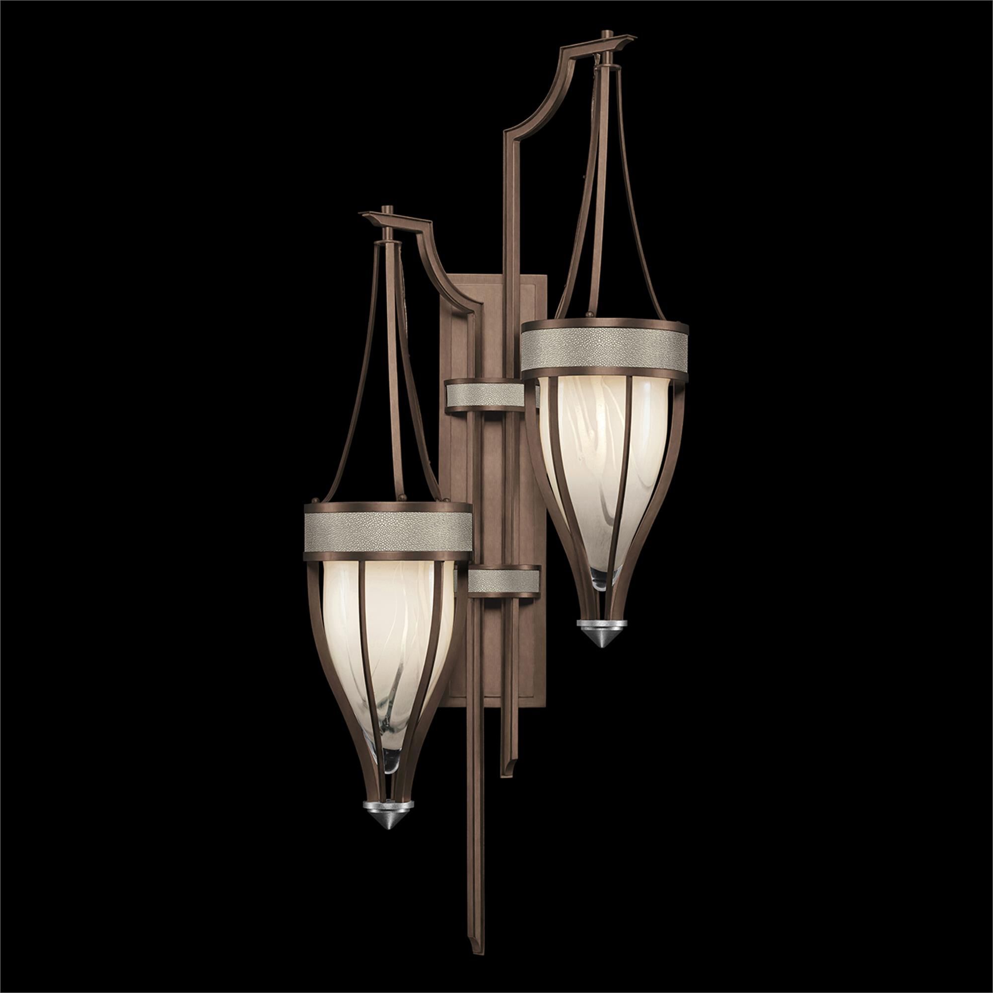Shown in Bronze and Nickel  finish and Coco accent