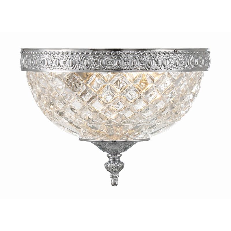 Ceiling 8 Inch 2 Light Flush Mount by Crystorama