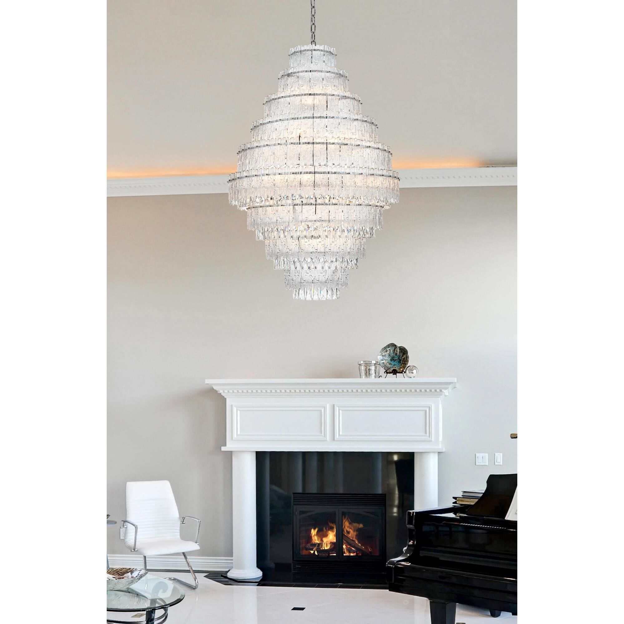 Shown in Chrome finish and Rc crystal and Clear glass