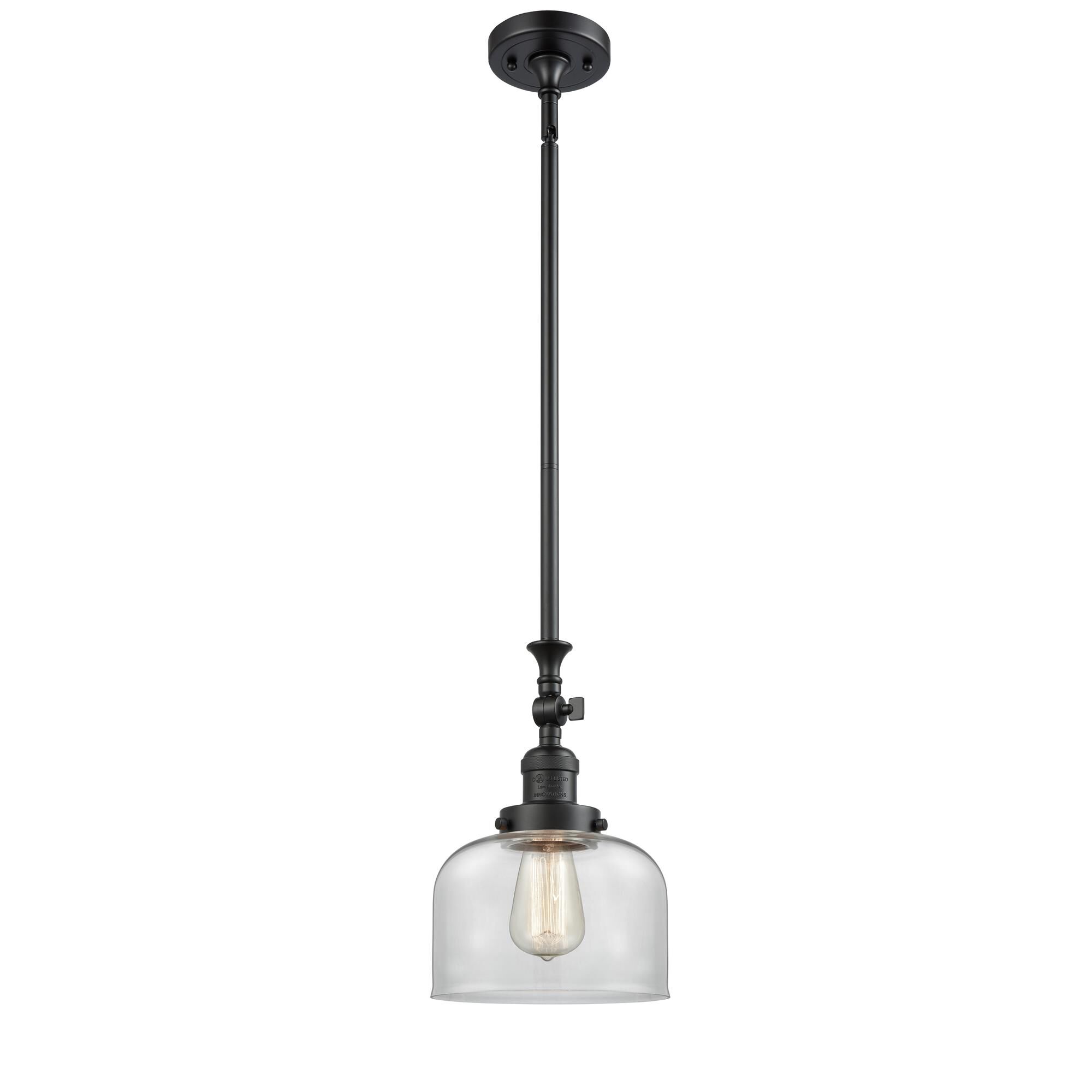 Shown in Matte Black finish and Clear glass