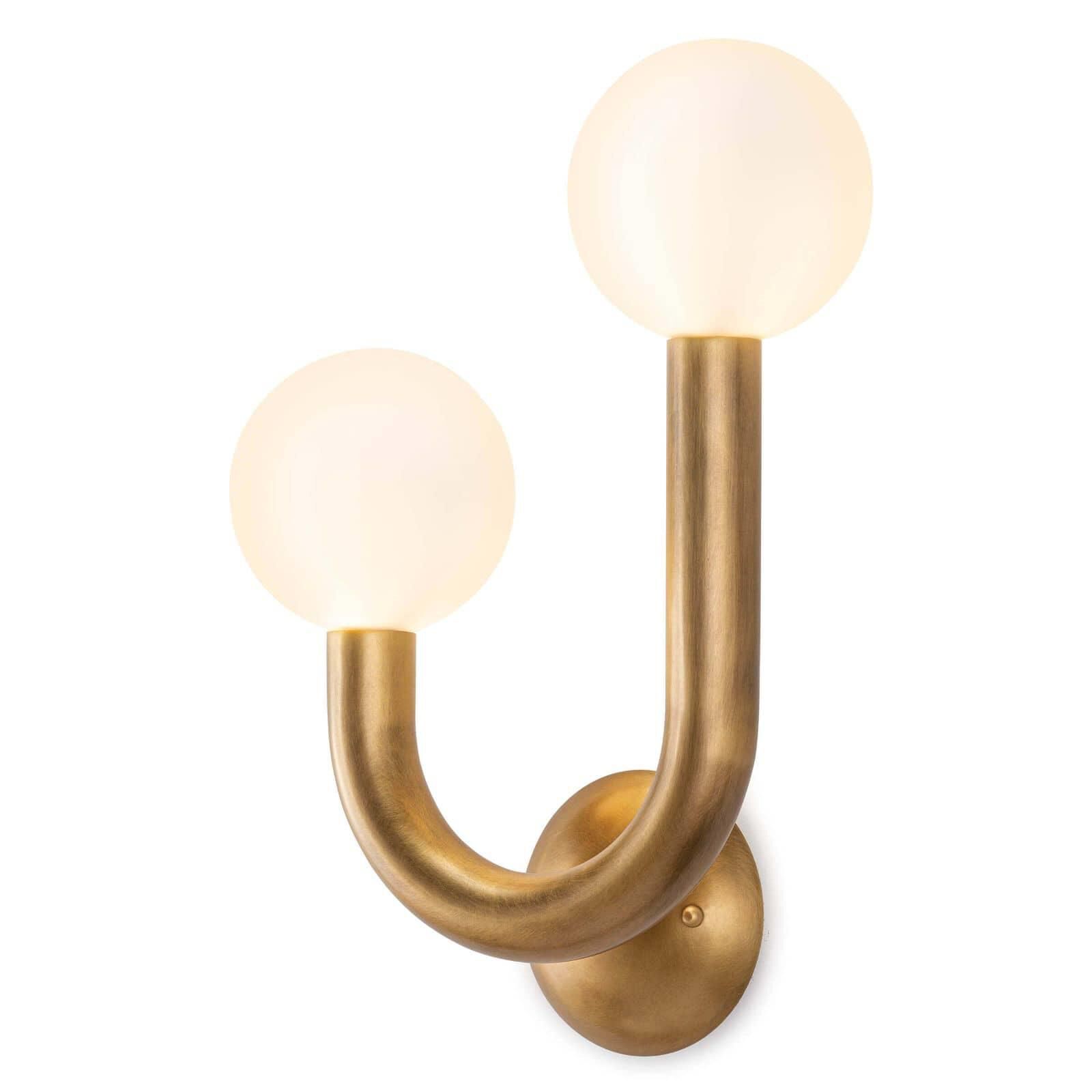 Shown in Natural Brass finish and Left Orientation  accent