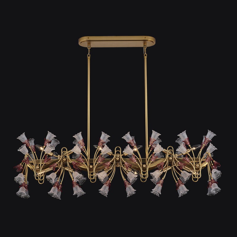 Bella Medium Linear Chandelier by Allegri