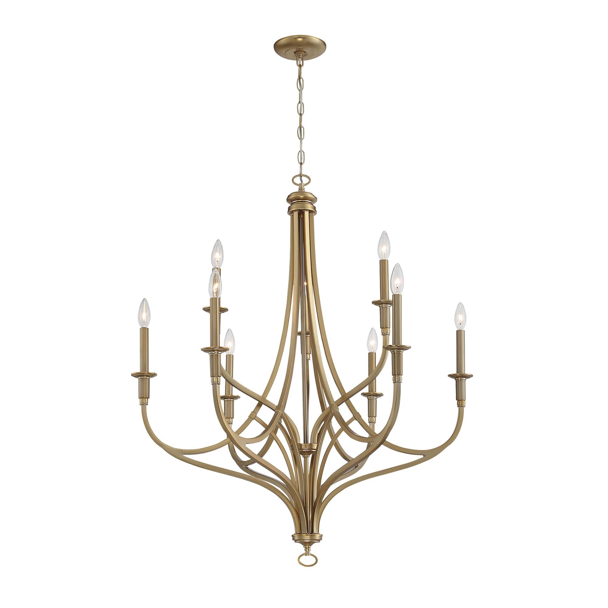 Shown in Brushed Honey Gold finish