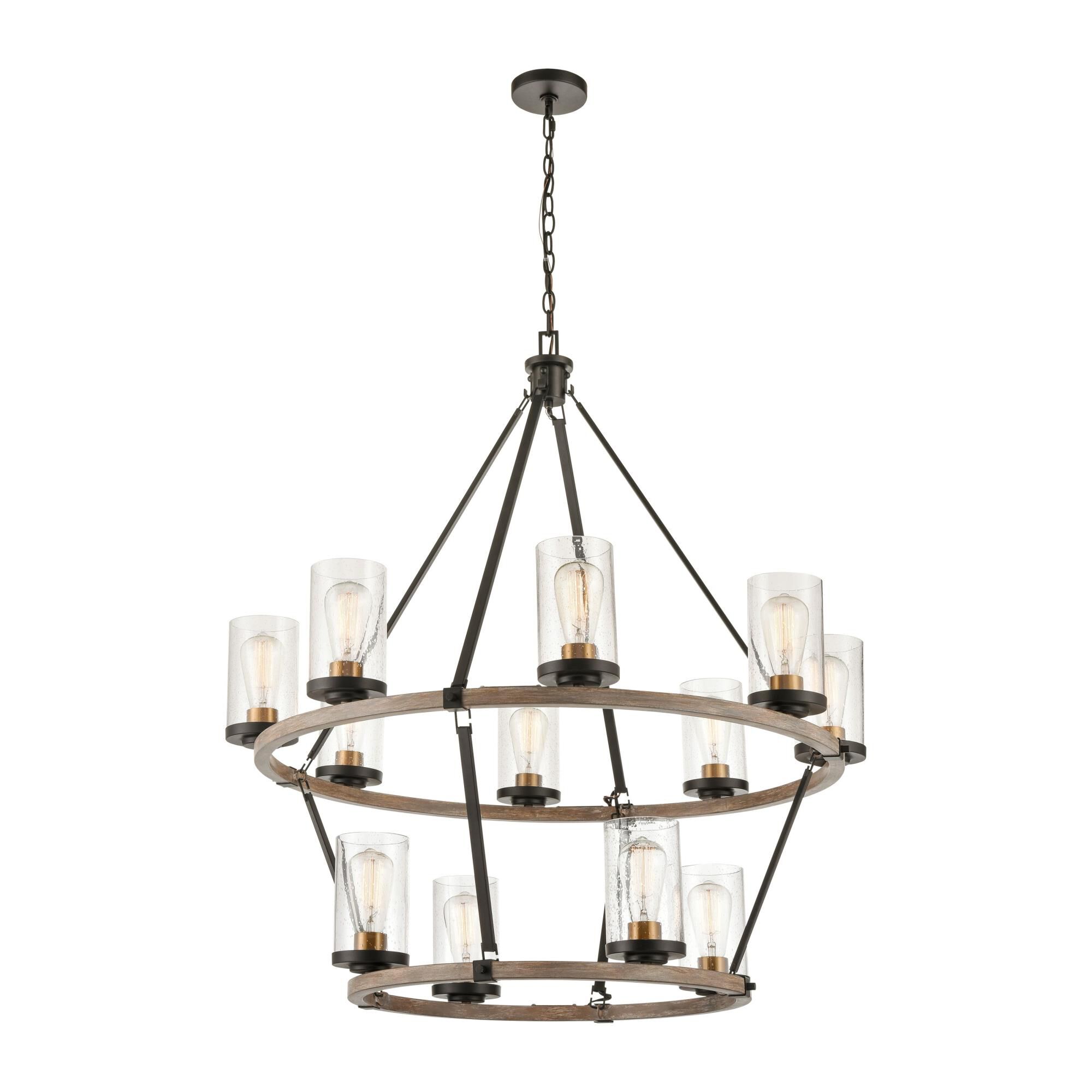 Geringer 36 Inch 12 Light Chandelier by ELK Lighting