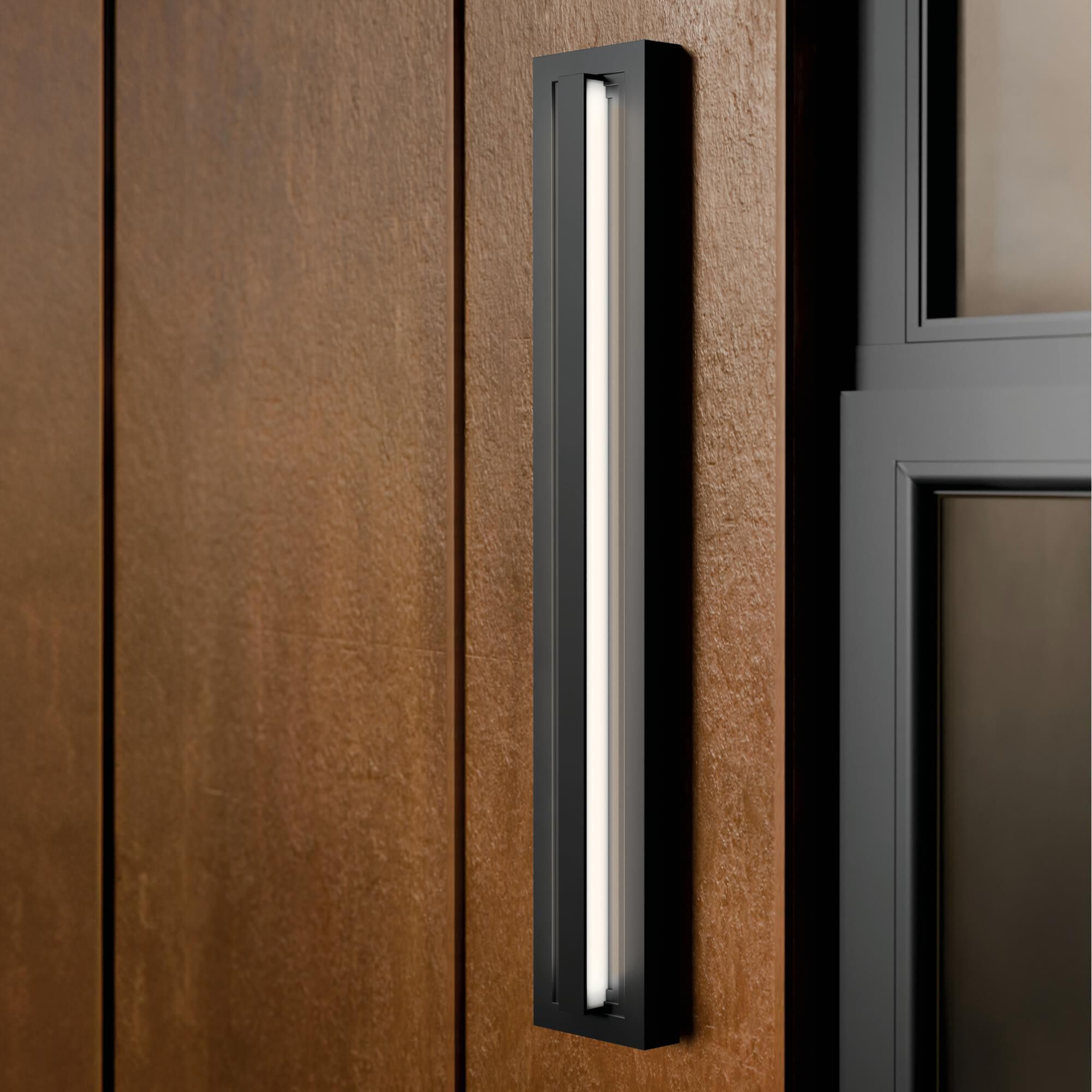 Shown in Black finish and Clear glass