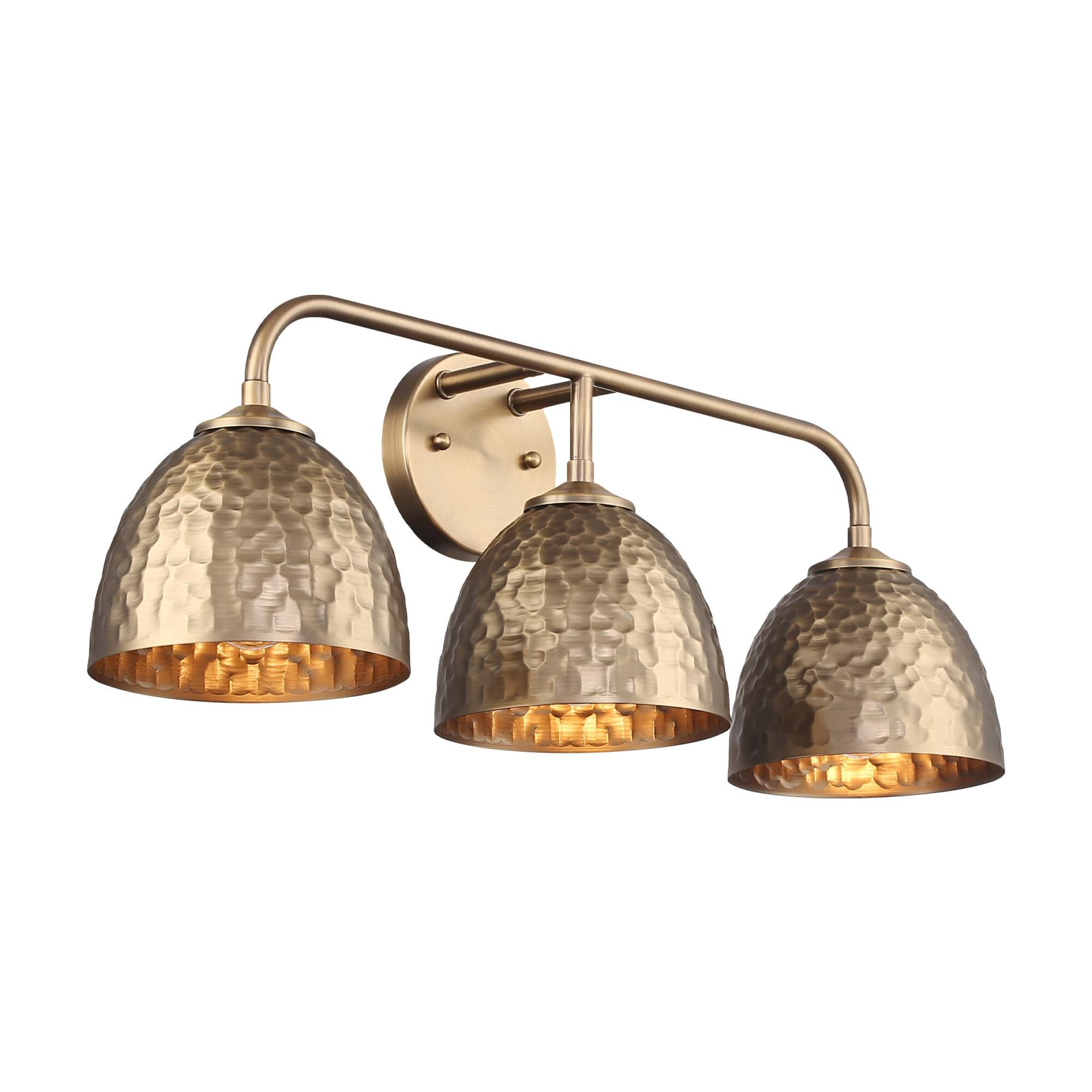 Shown in Modern Brass finish and Modern Brass shade