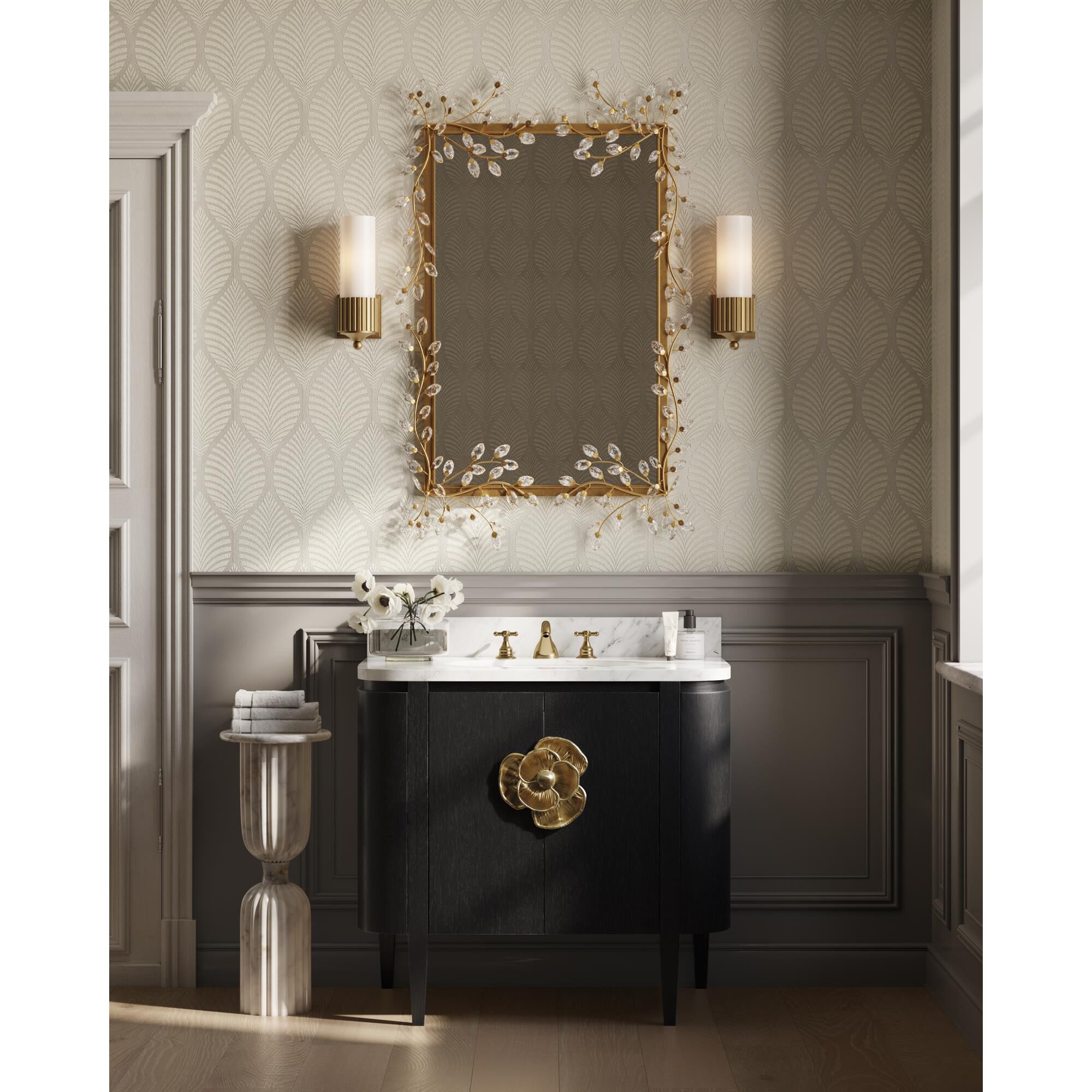 Briallen 36 Inch Bath Vanity by Currey and Company