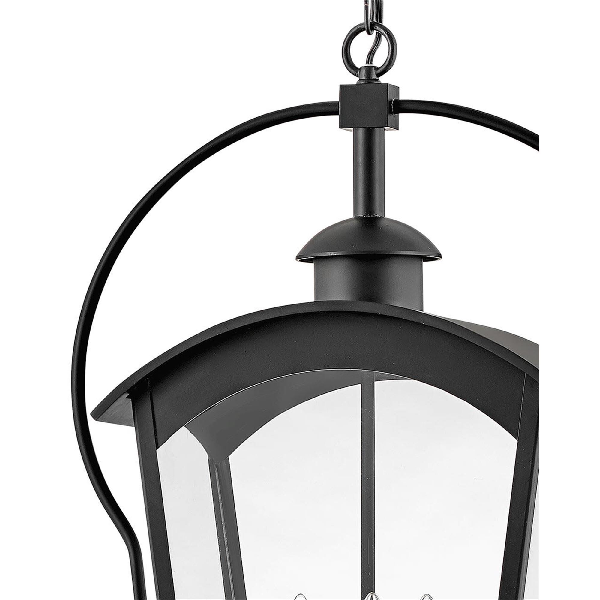 Shown in Black with Burnished Bronze Accents finish and Clear glass