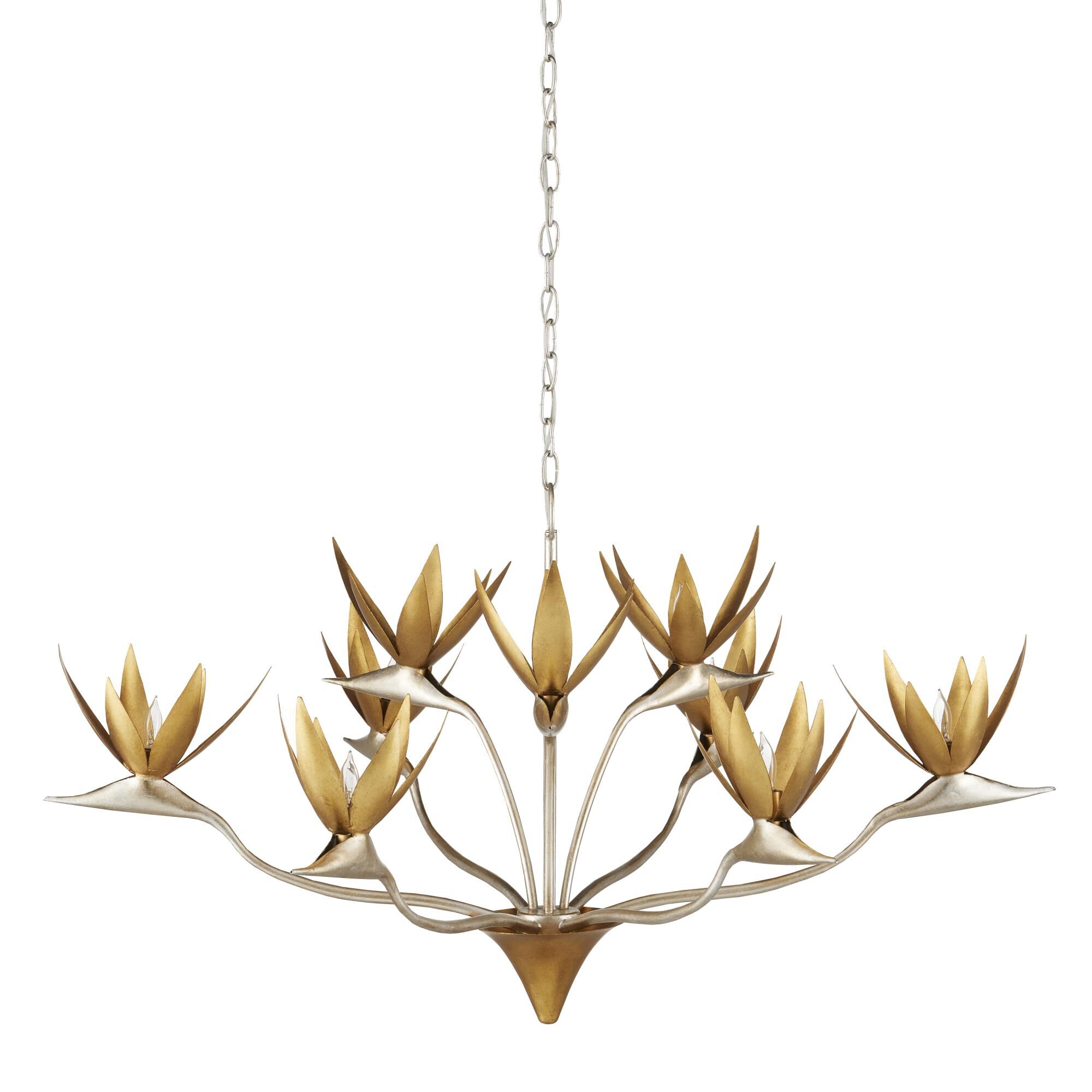 Paradiso 39 Inch 9 Light Chandelier by Currey and Company