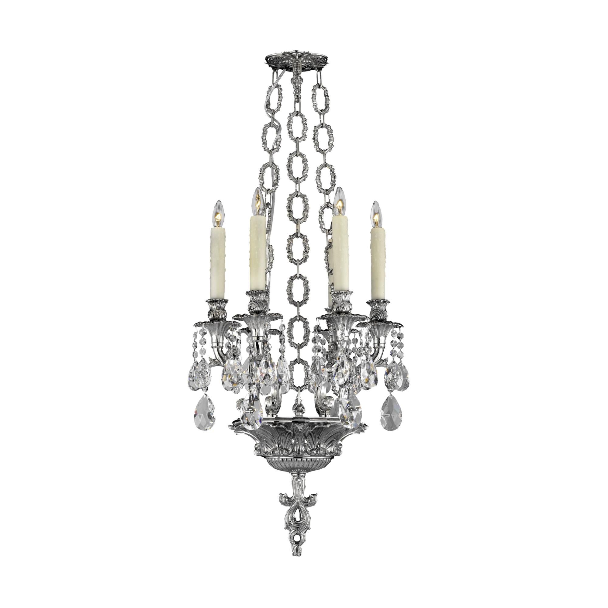 Blairsden 6 Light Mini Chandelier by American Brass and Crystal