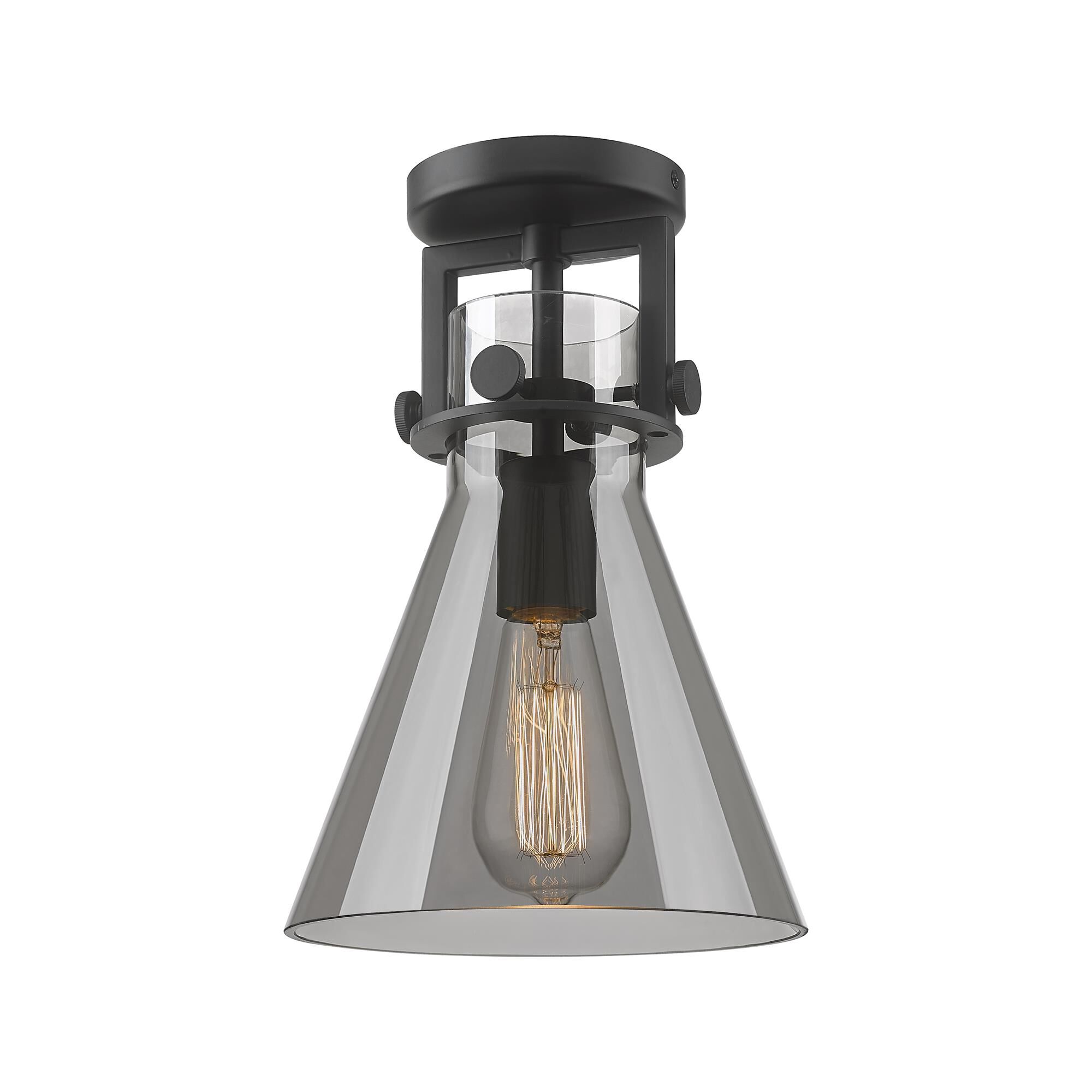 Shown in Matte Black finish and Plated Smoke glass