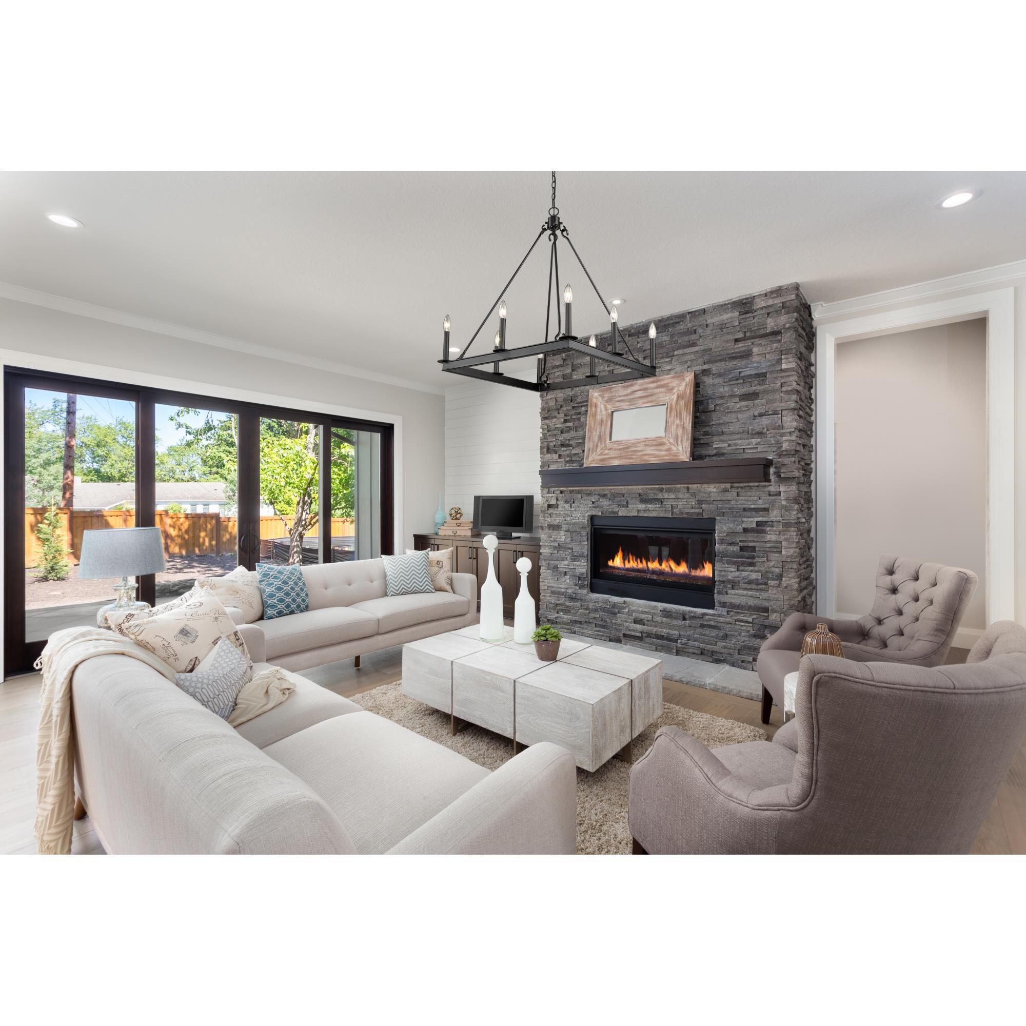 Barclay 26 Inch 8 Light Chandelier by Z-Lite