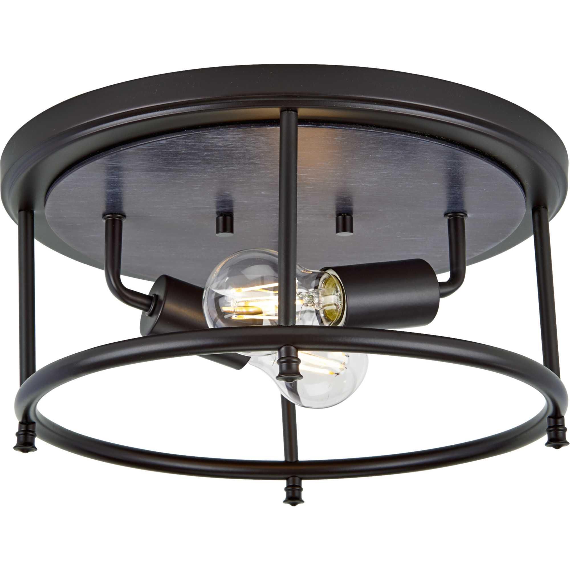 Durrell 13 Inch 2 Light Semi Flush Mount by Progress Lighting