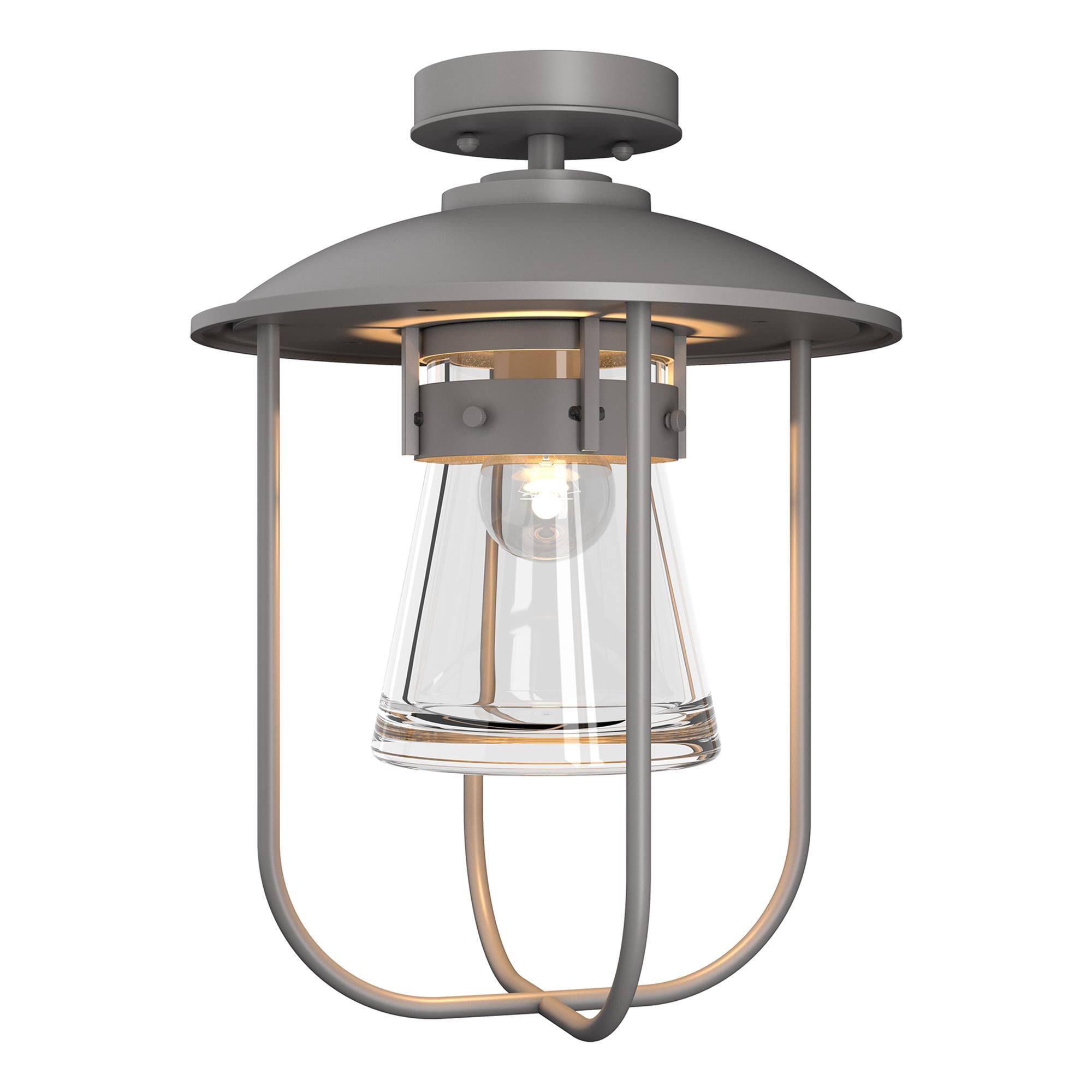 Shown in Coastal Burnished Steel finish and Clear  glass