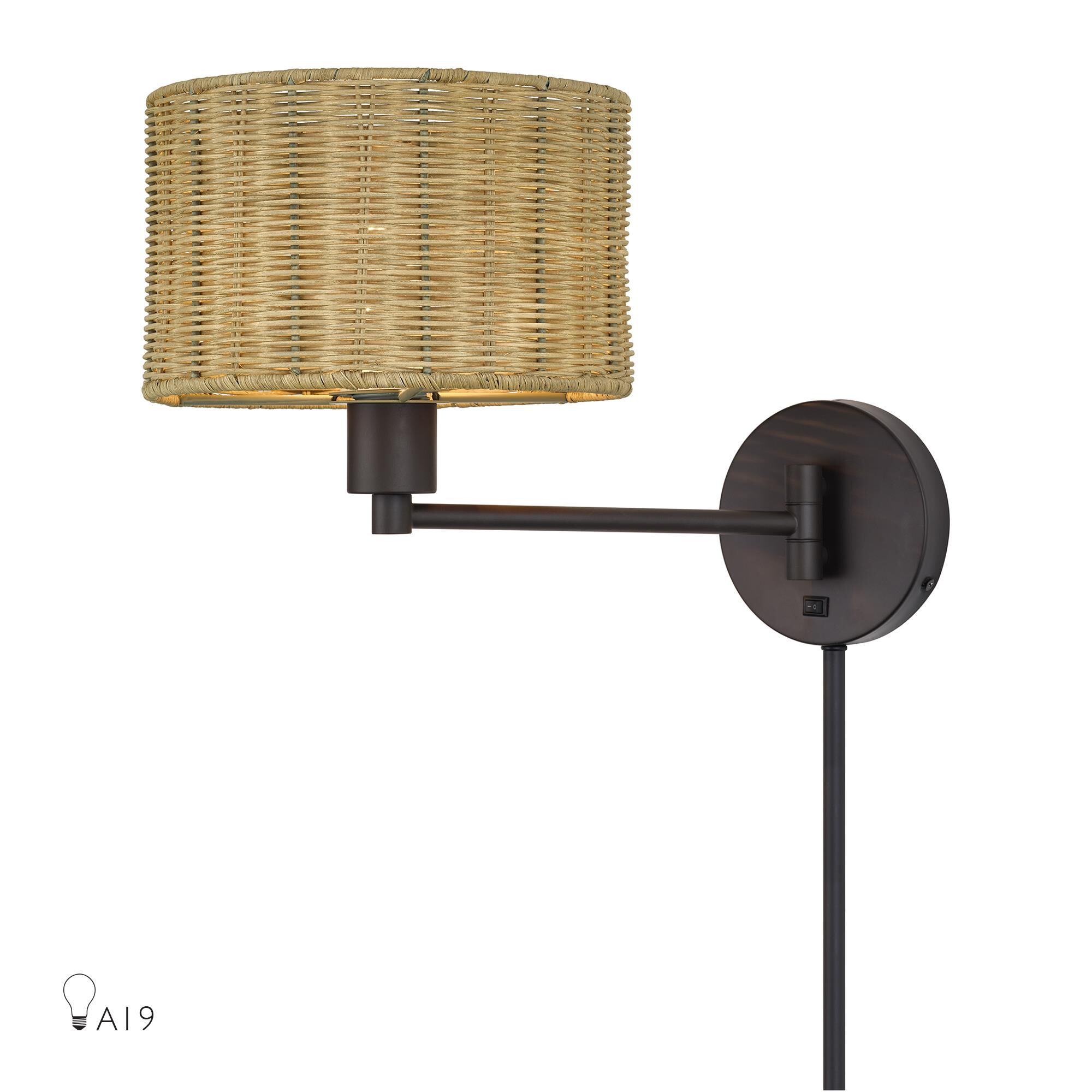 Weavington 11 Inch Wall Swing Lamp by Livex Lighting