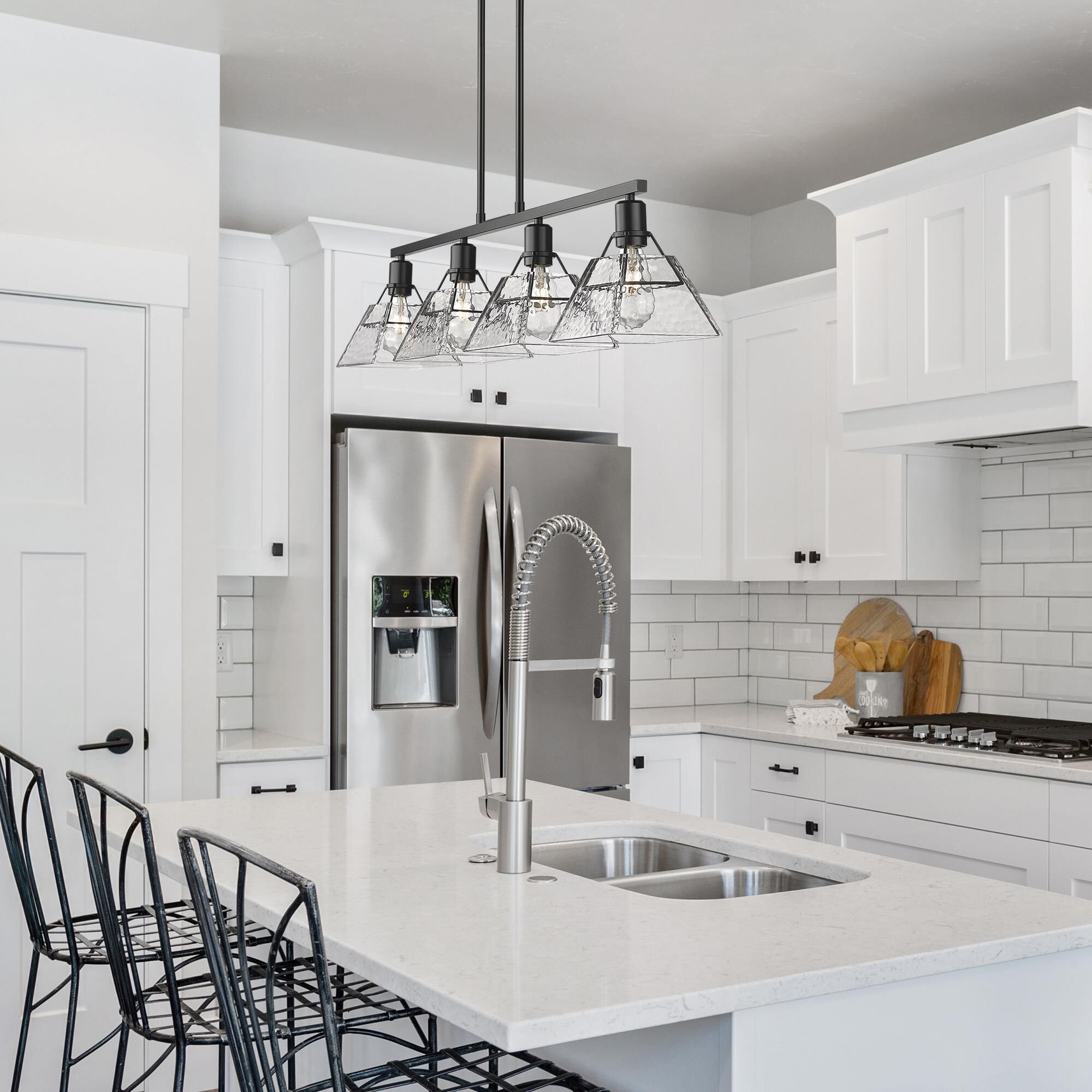 Kepler 39 Inch 4 Light Linear Suspension Light by Golden Lighting