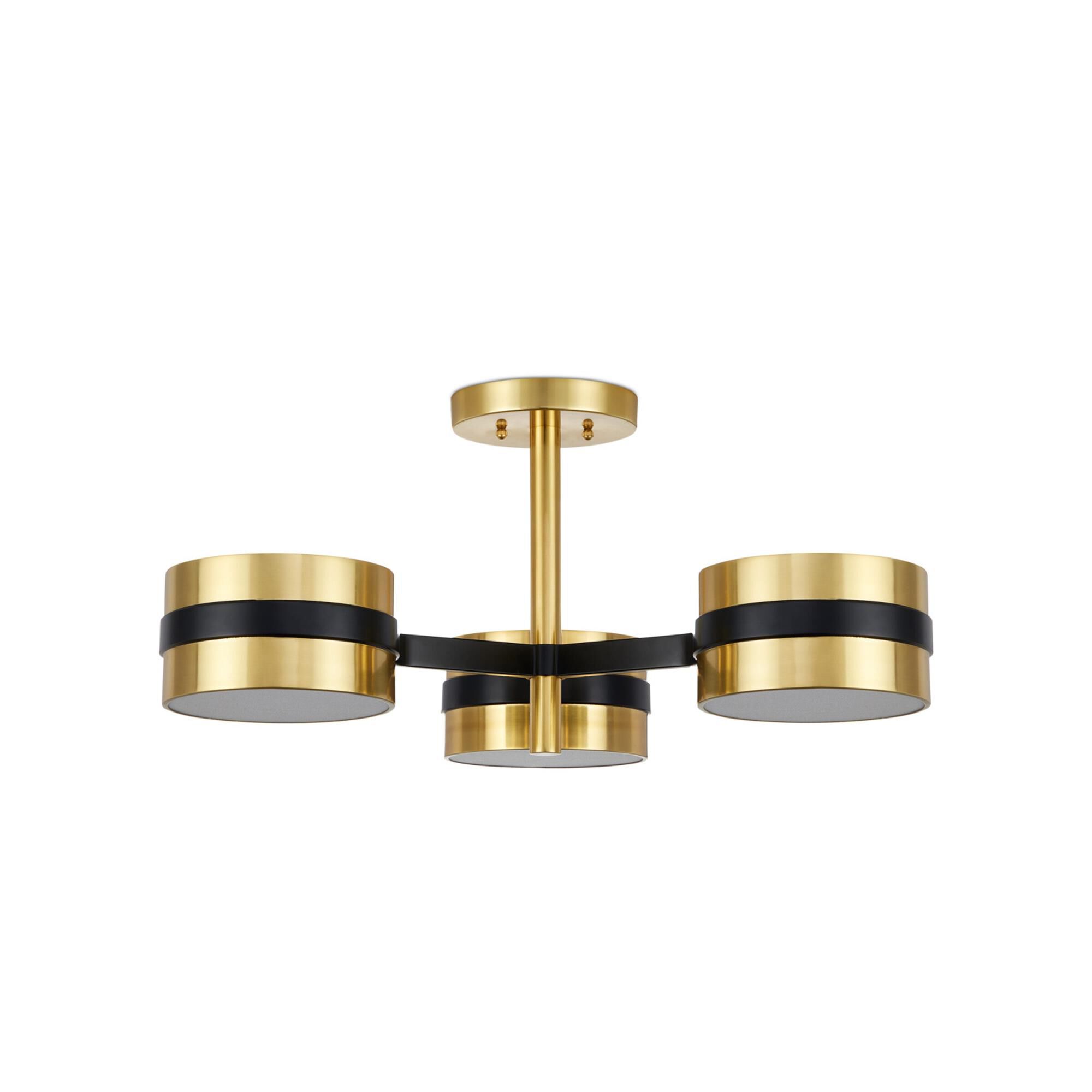 Heybrook 26 Inch Semi Flush Mount,