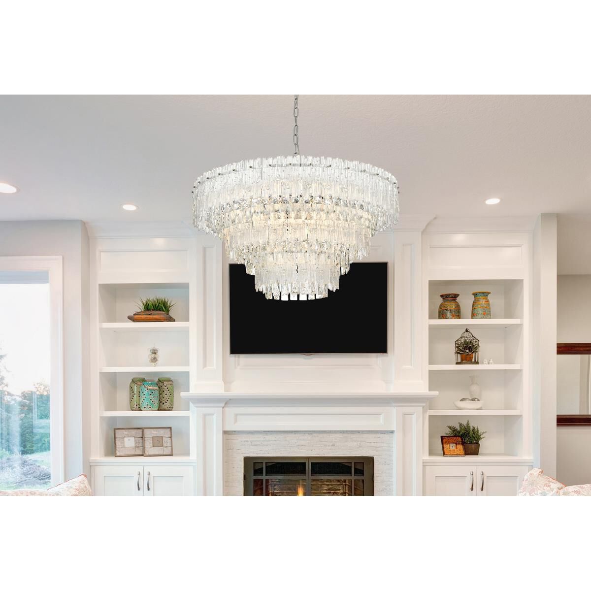 Emilia 31 Inch Large Pendant by Elegant Lighting