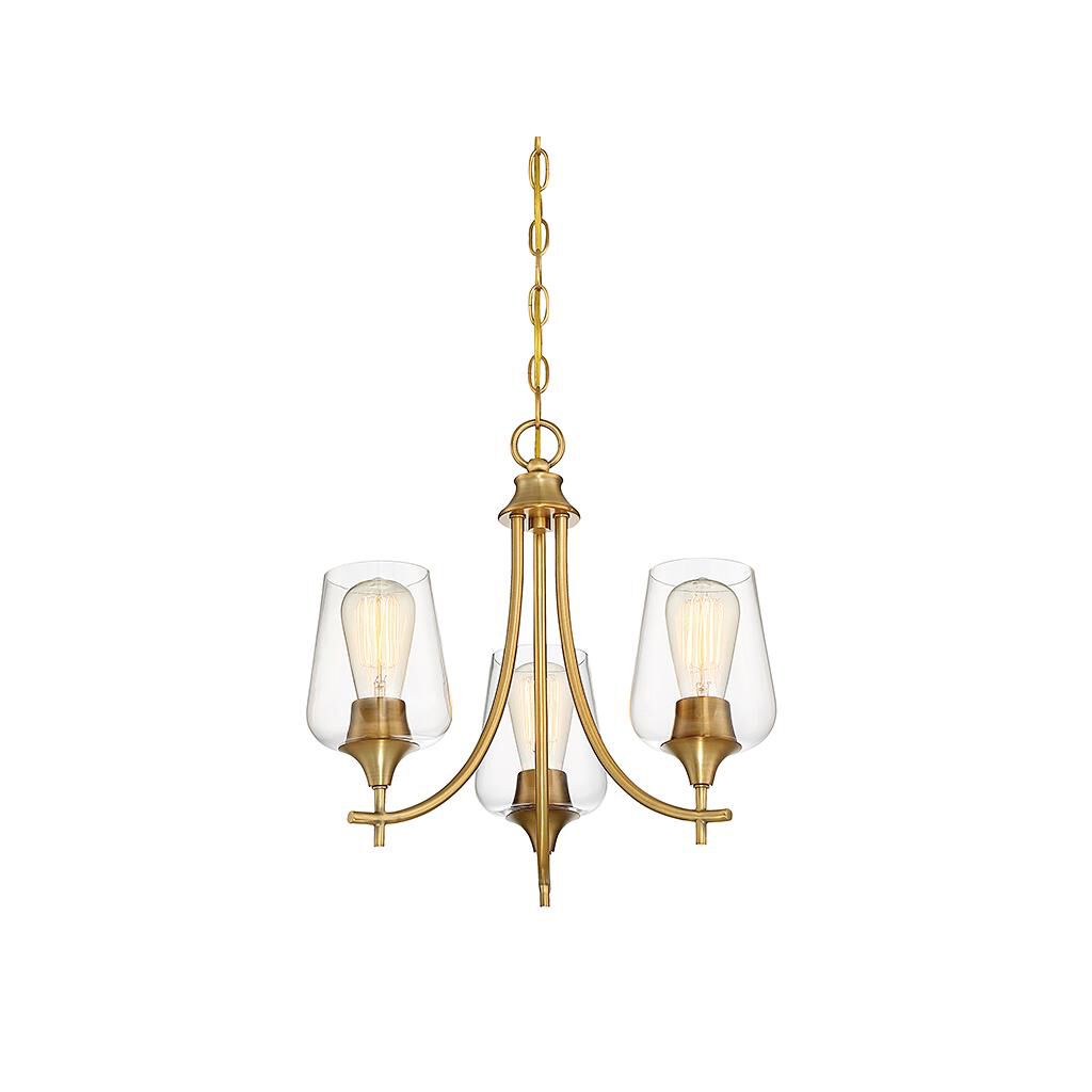 Octave 18 Inch 3 Light Mini Chandelier by Savoy House