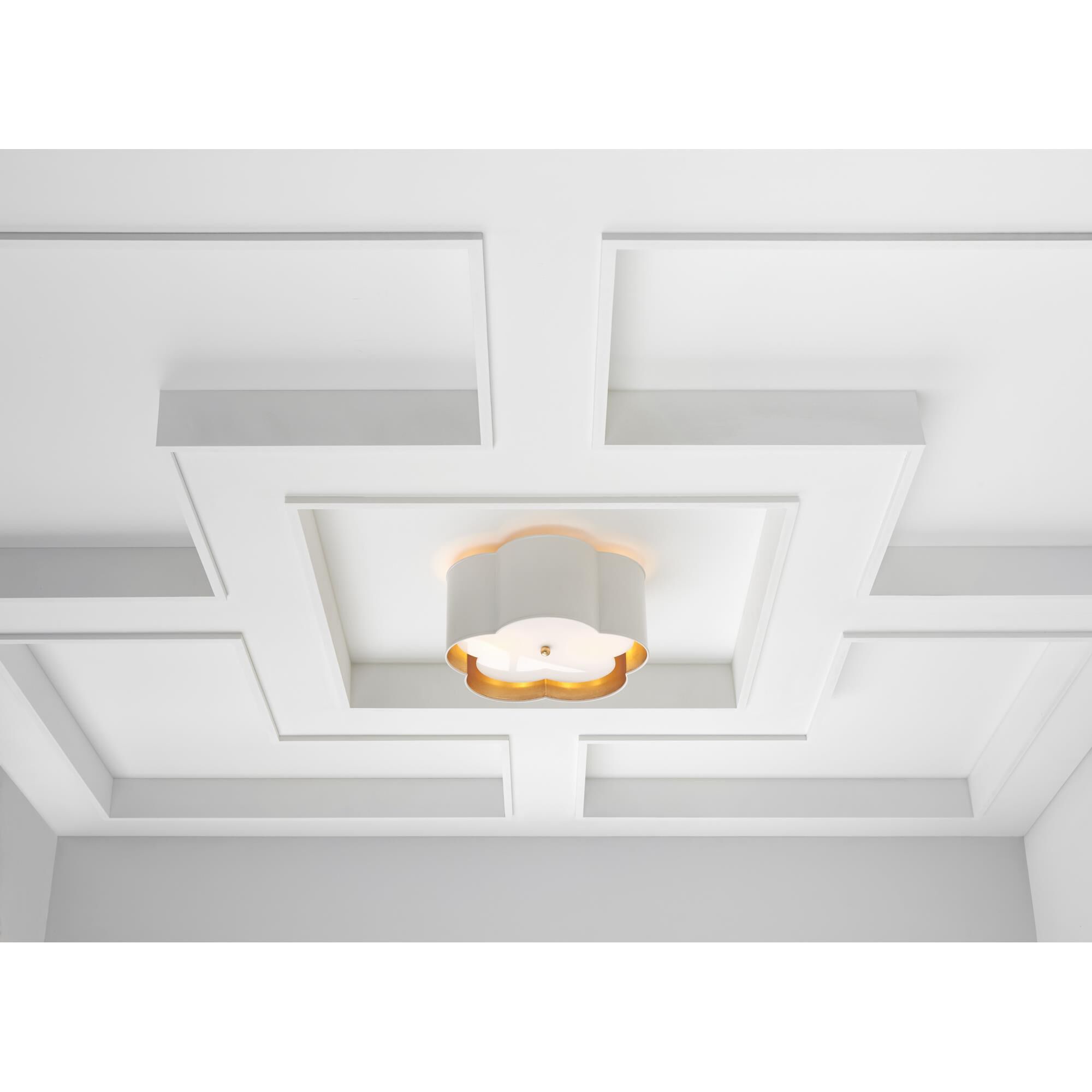 Shown in Plaster White finish and Frosted Acrylic glass