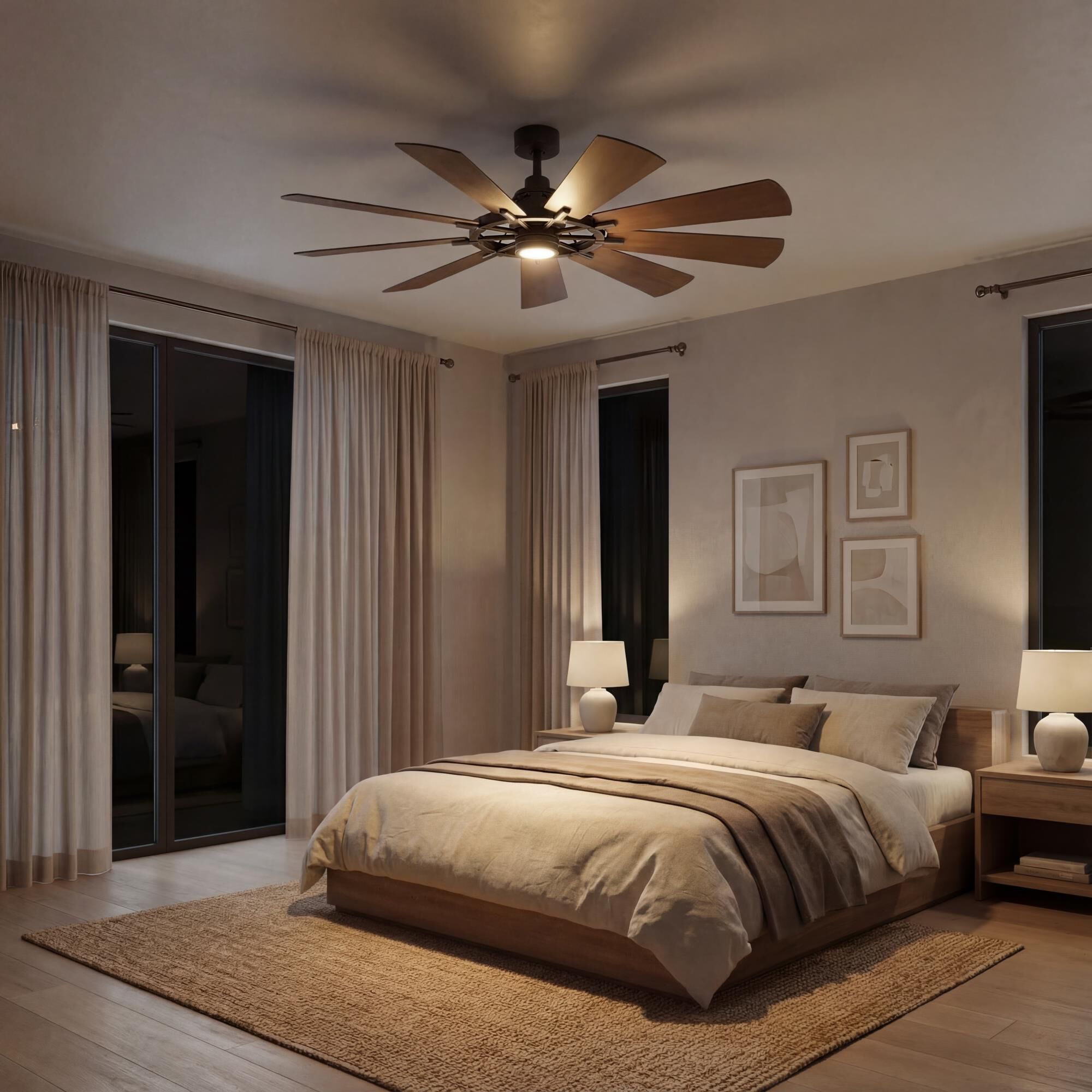 Gentry 65 Inch Ceiling Fan with Light Kit by Kichler Lighting