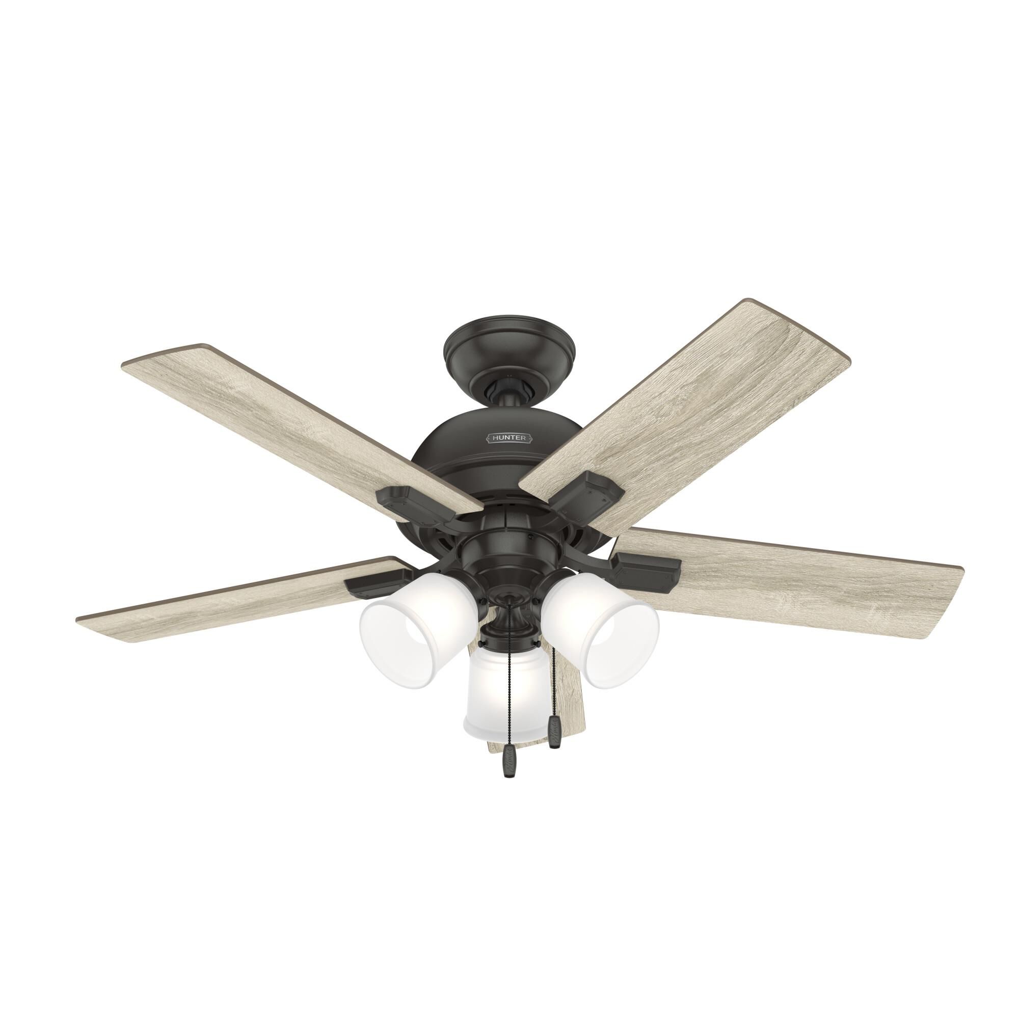 Crystal Peak 44 Inch Ceiling Fan with Light Kit by Hunter Fan