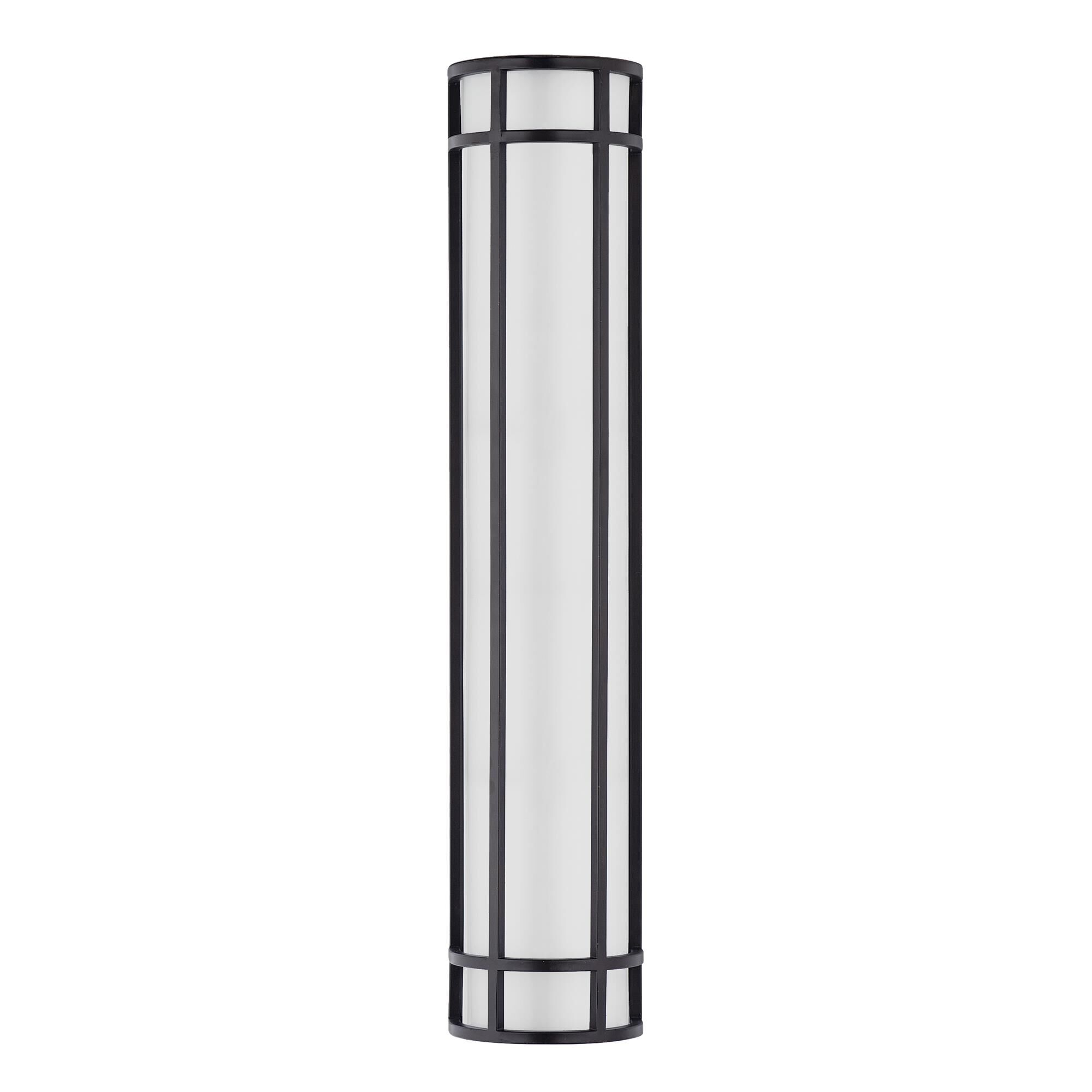Shown in Bronze finish and White glass and UV - Rated Polycarbonate shade