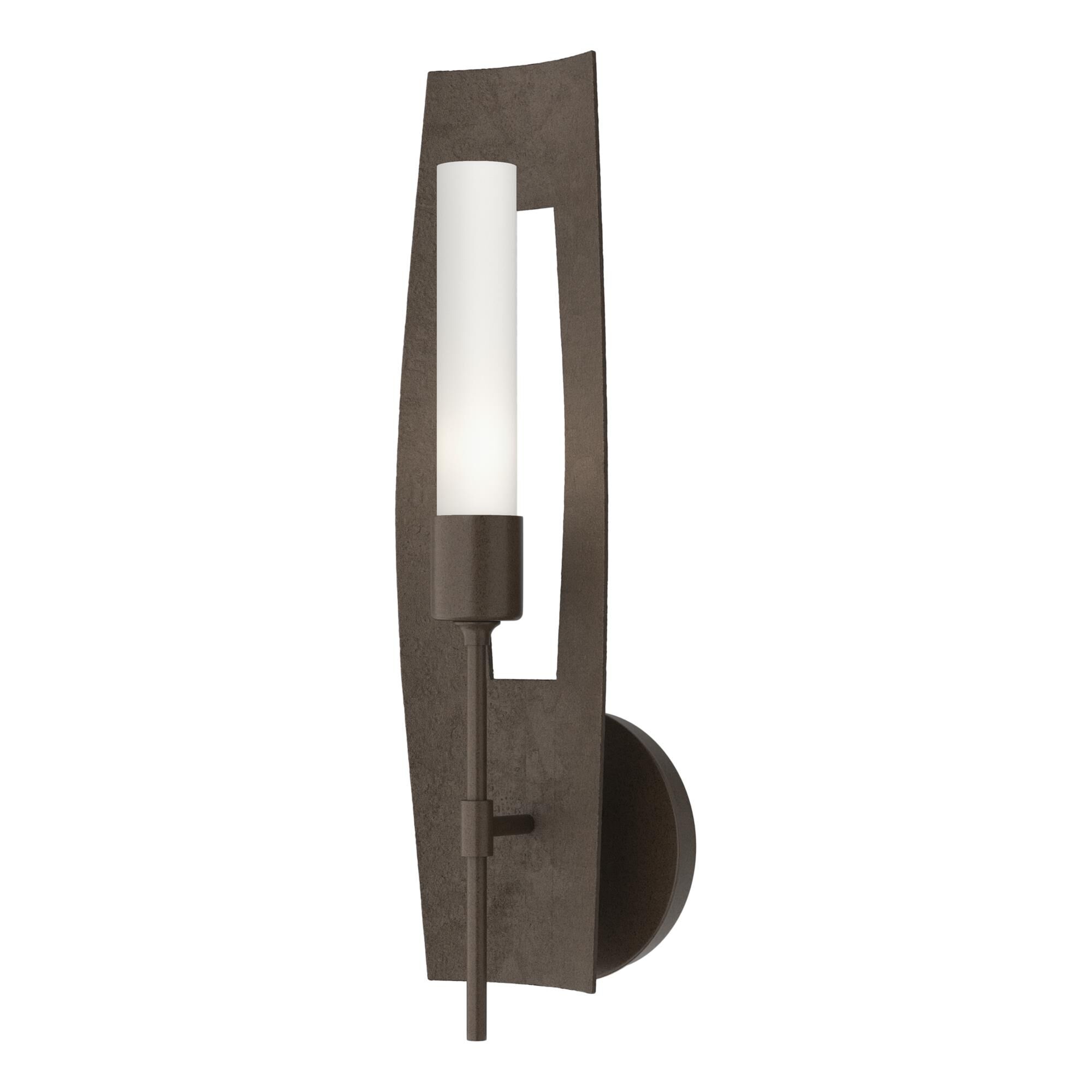 Shown in Bronze finish and Frosted glass