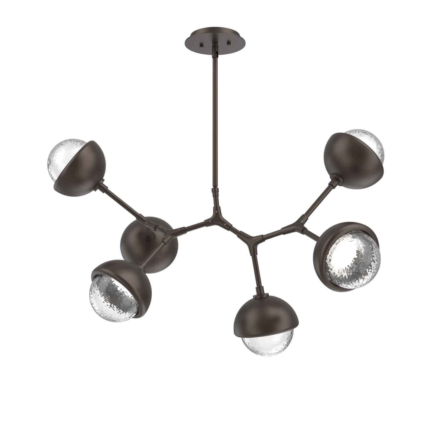 Shown in Flat Bronze finish and Clear glass and Metal Shade Matching Finish accent