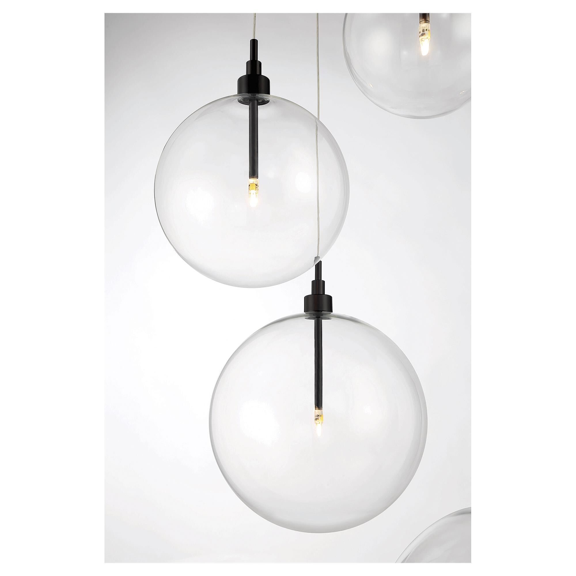 Shown in Oil Rubbed Bronze finish and Clear glass