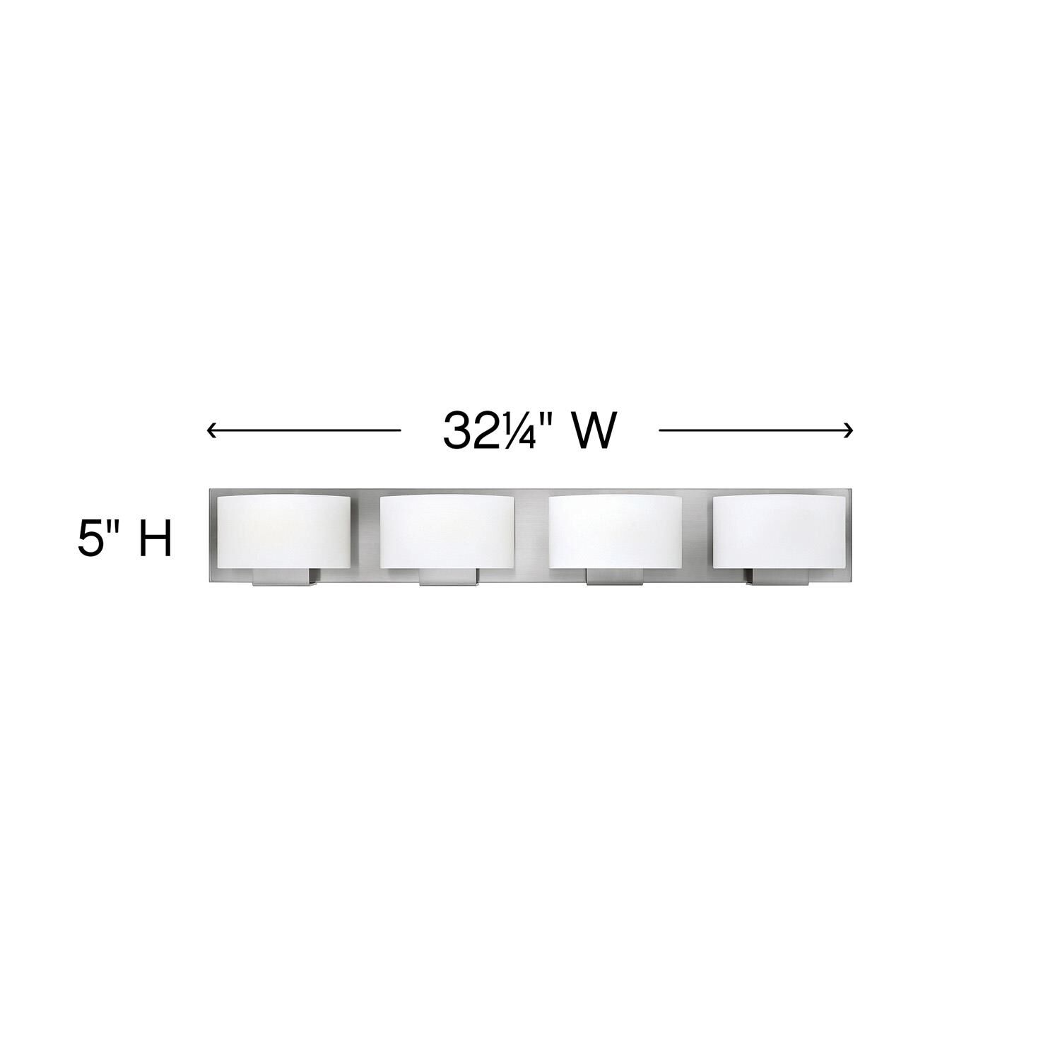 Mila 32 Inch 4 Light Bath Vanity Light by Hinkley Lighting