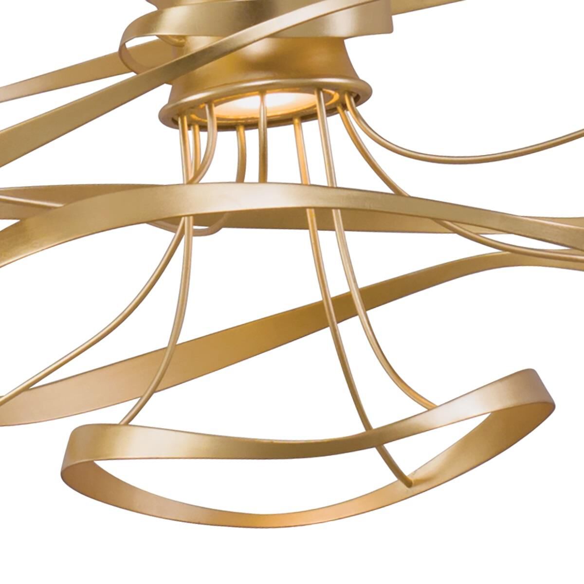 Shown in Gold Leaf With Polished Stainless Accents finish