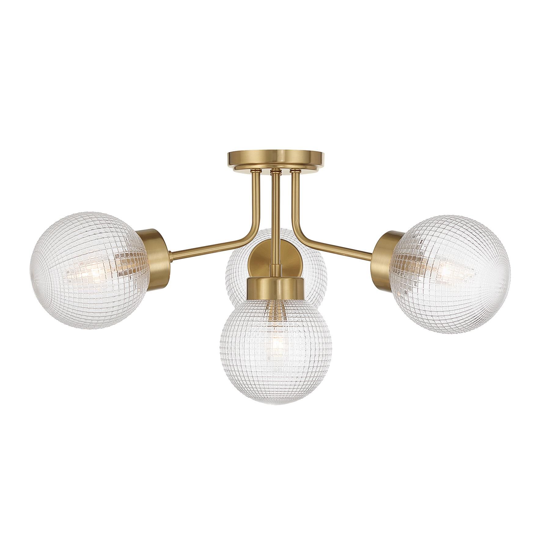 Coral 27 Inch Semi Flush Mount by Savoy House