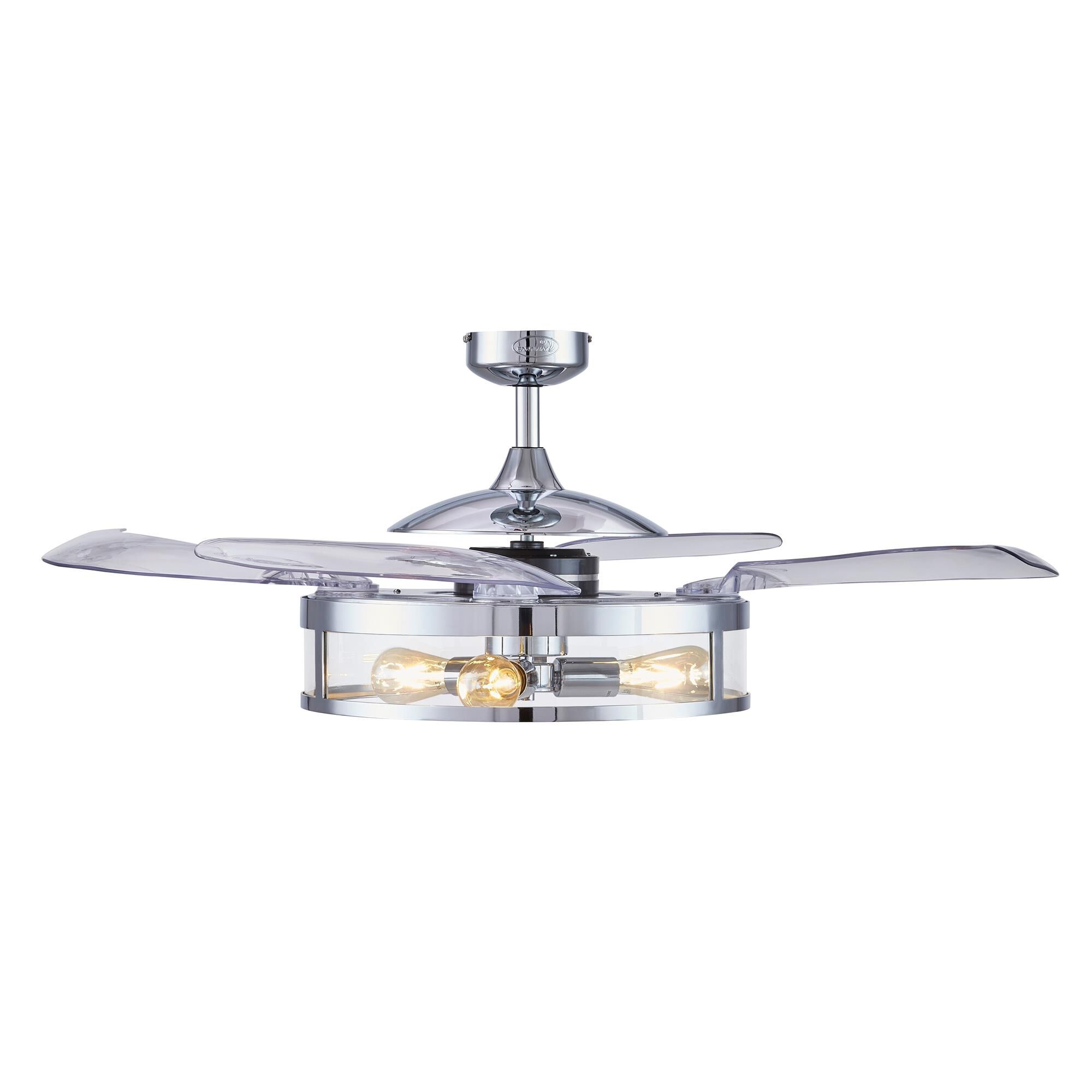 Classic 48 Inch Ceiling Fan with Light Kit,