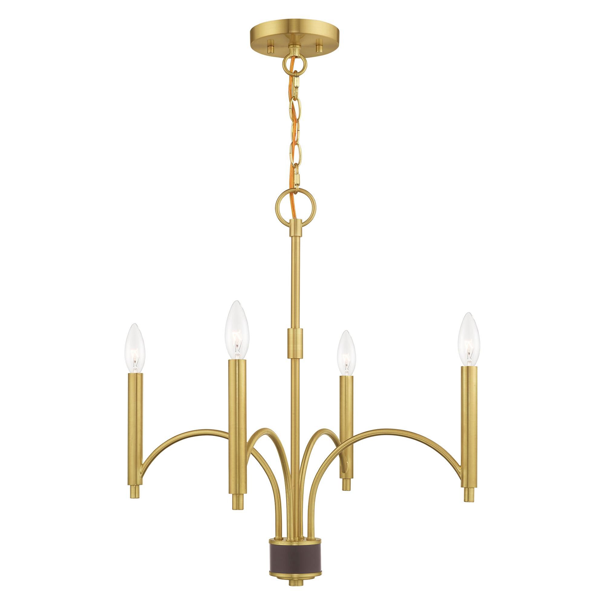 Wisteria 4 Light Mini Chandelier by Livex Lighting