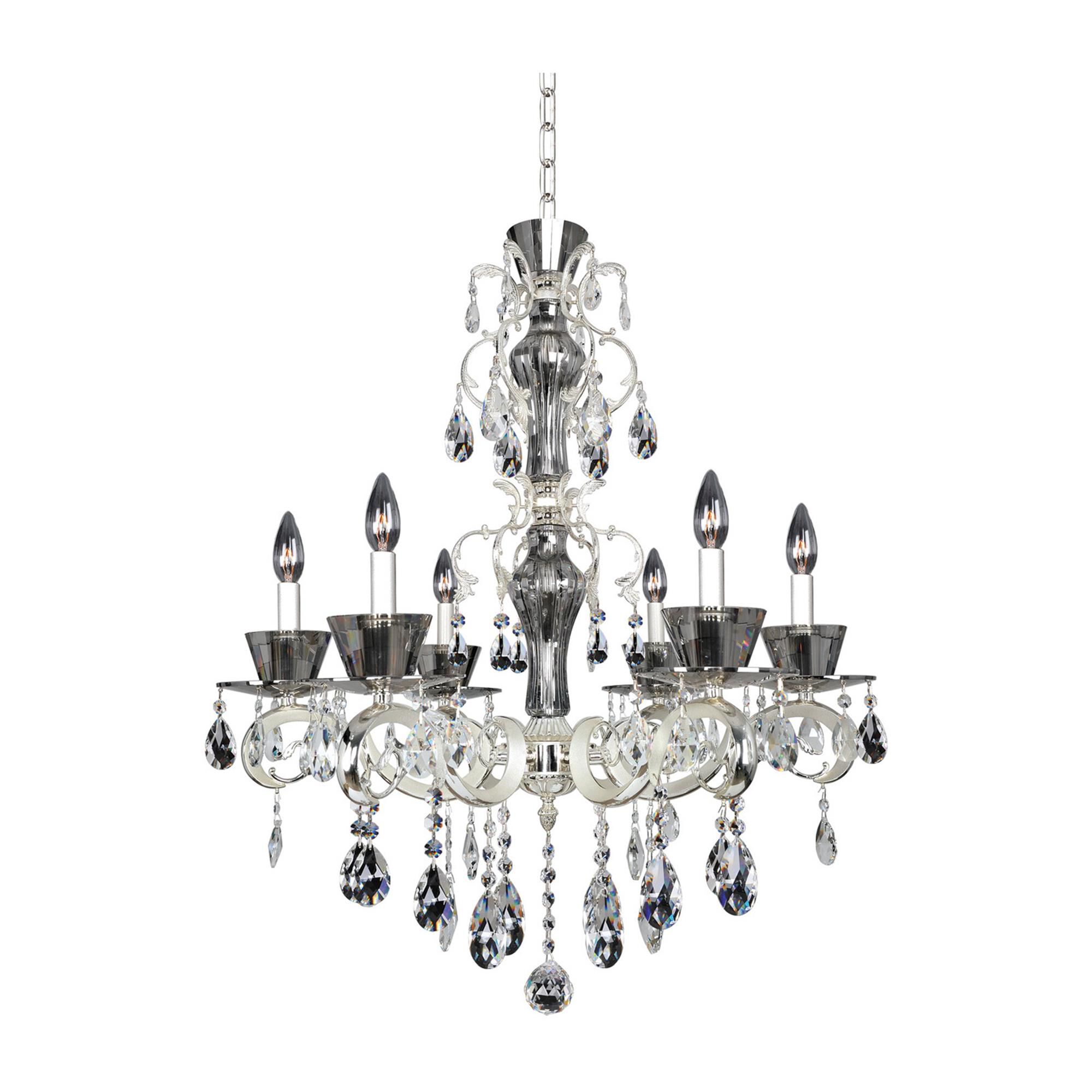 Shown in 2-Tone Silver finish and Firenze Clear crystal