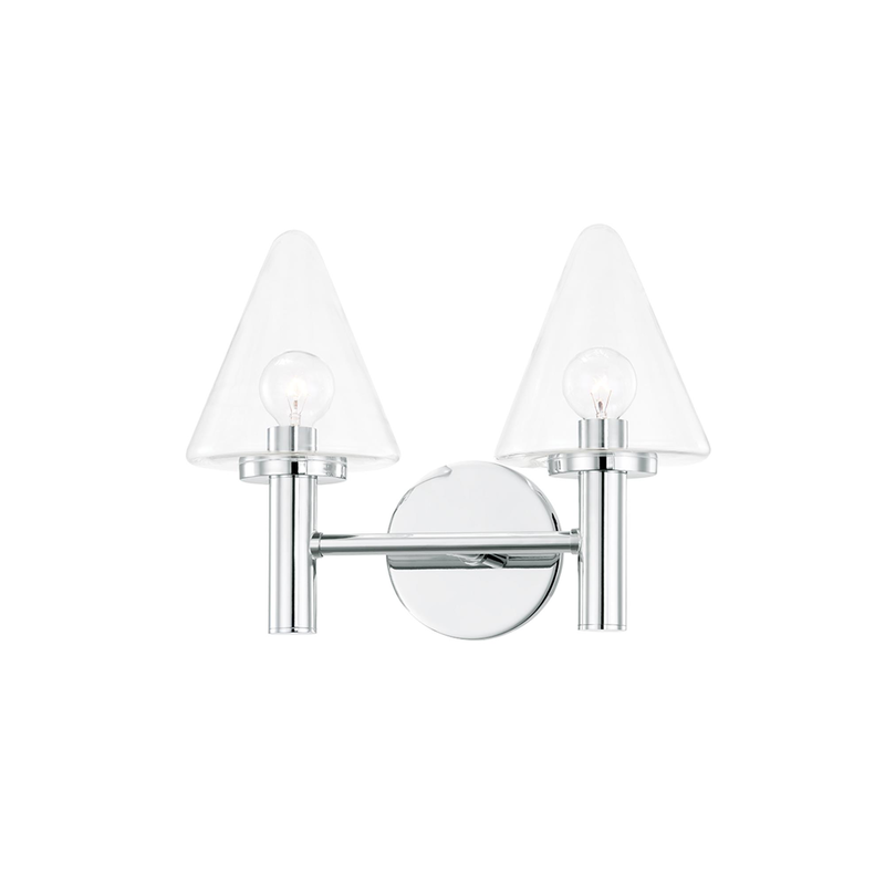Connie 14 Inch 2 Light Bath Vanity Light by Mitzi