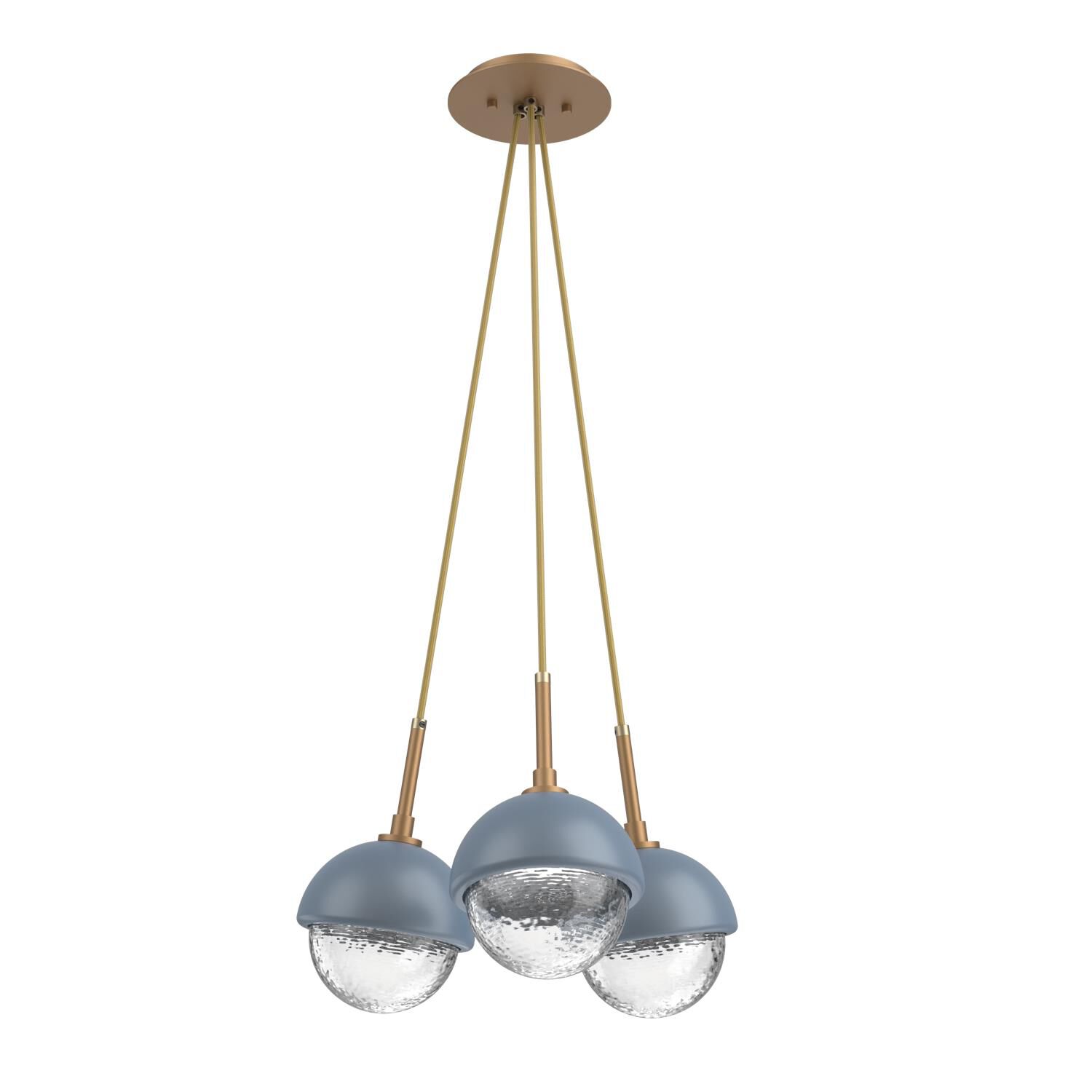 Levi Wilson Cabochon 13 Inch Multi Pendant Light by Hammerton Studio