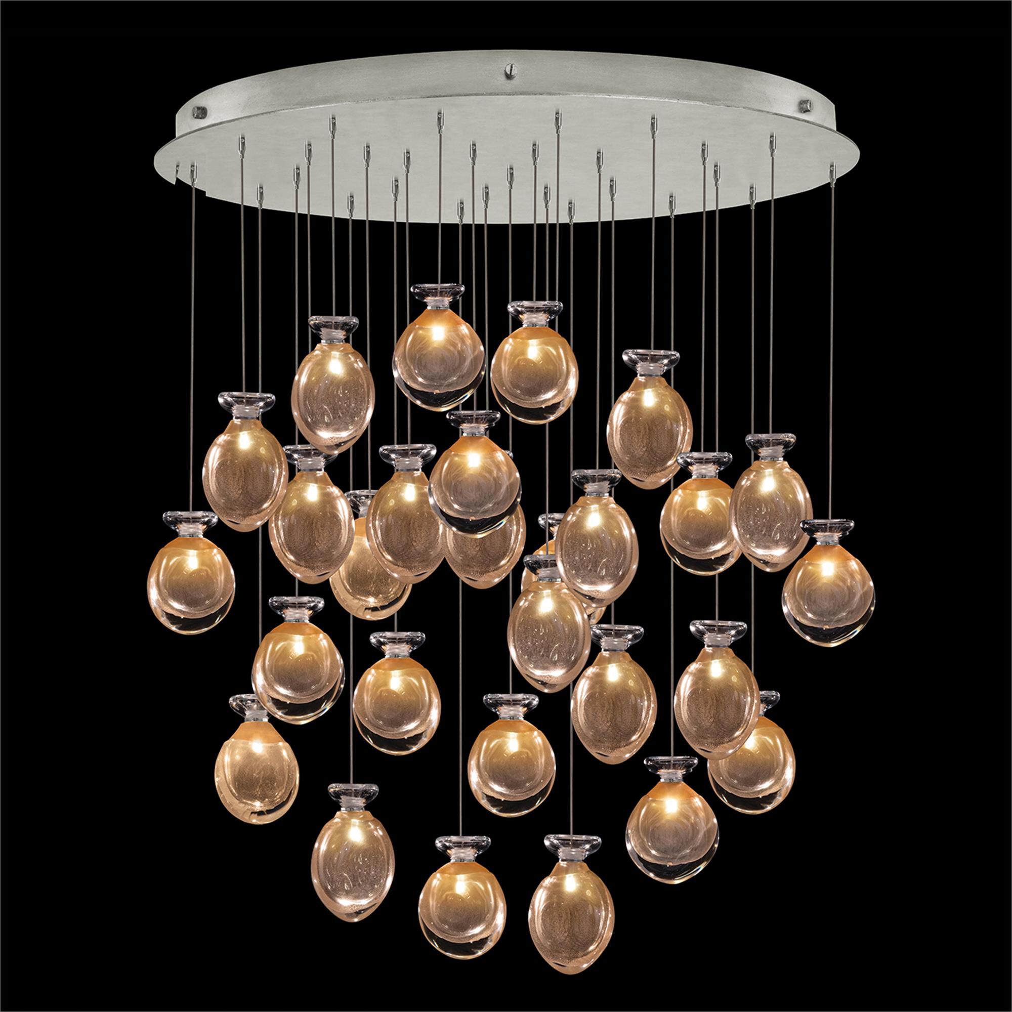 Shown in Silver finish and Gold Round glass
