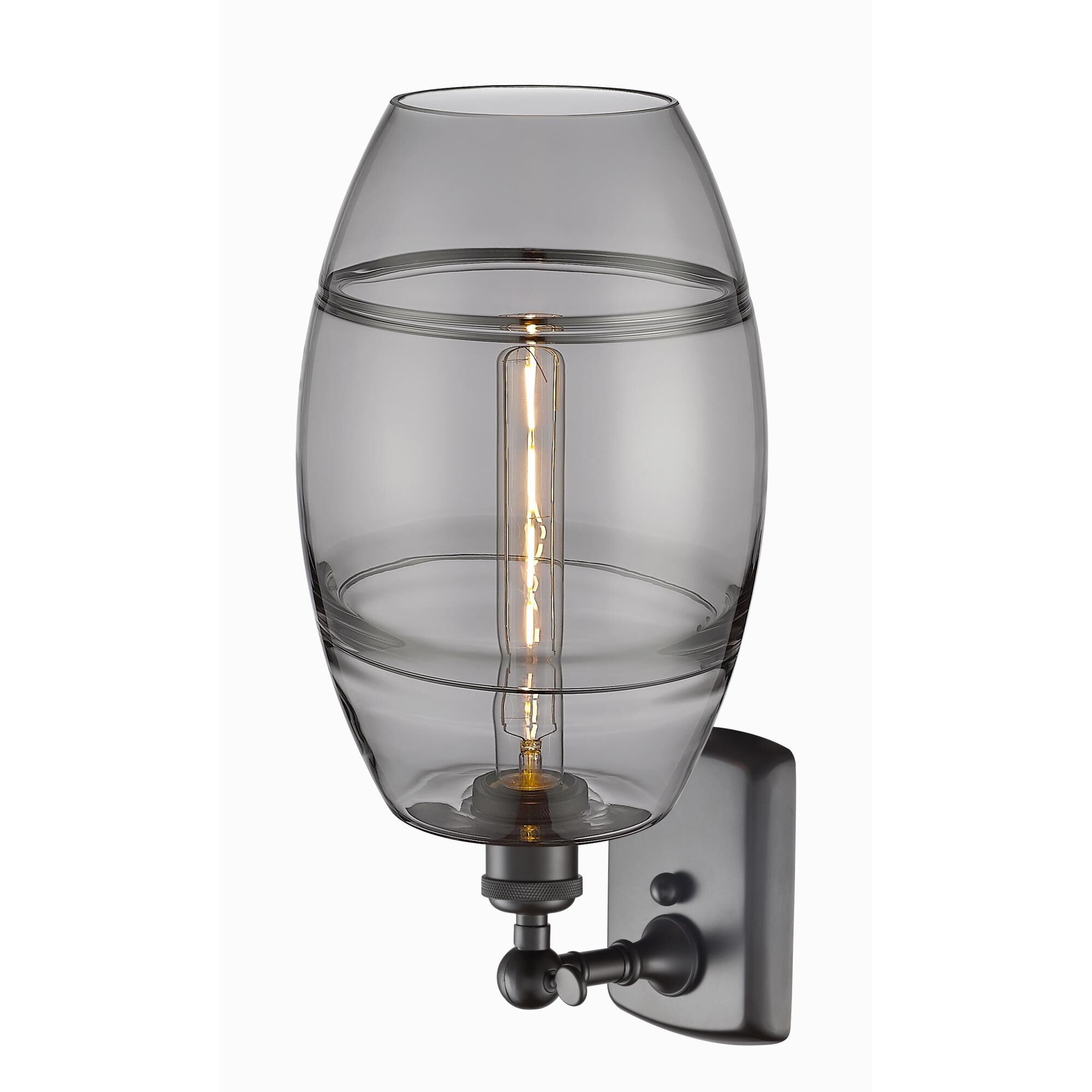 Shown in Oil Rubbed Bronze finish and Light Smoke glass