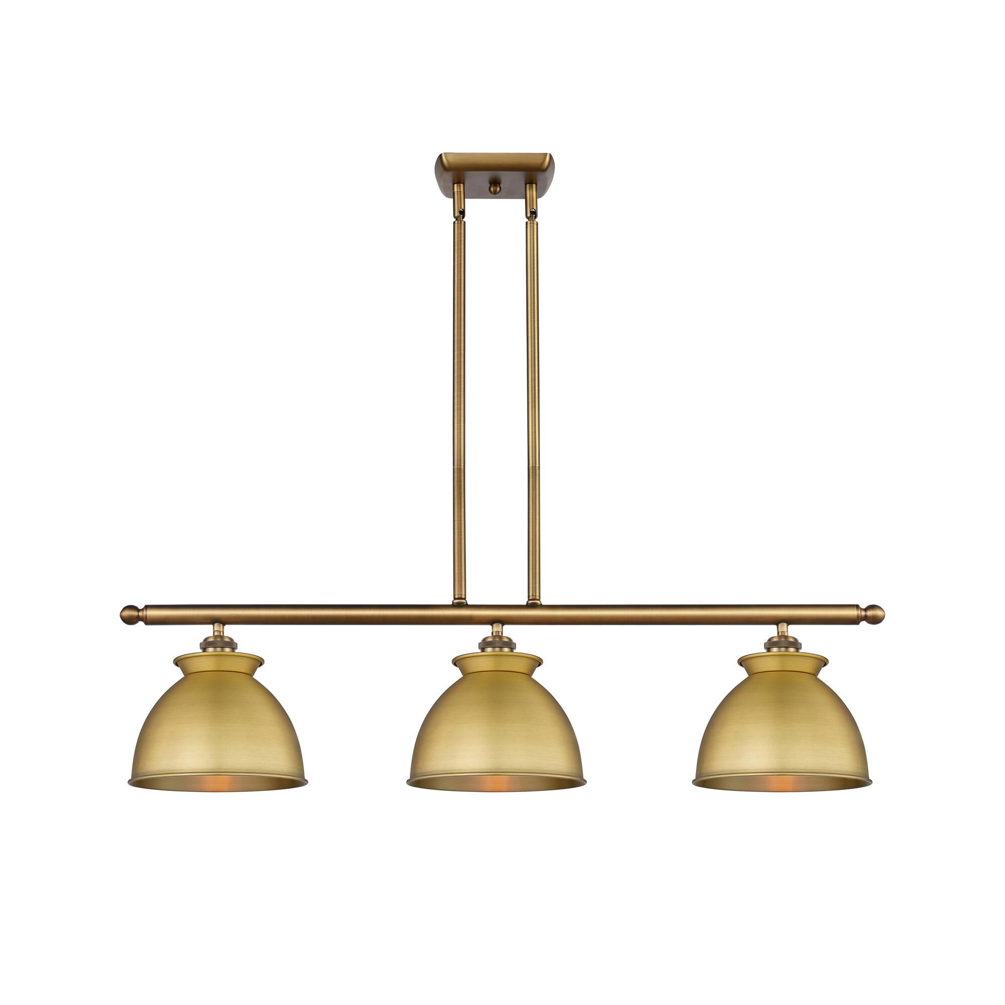 Shown in Brushed Brass finish and Brushed Brass shade