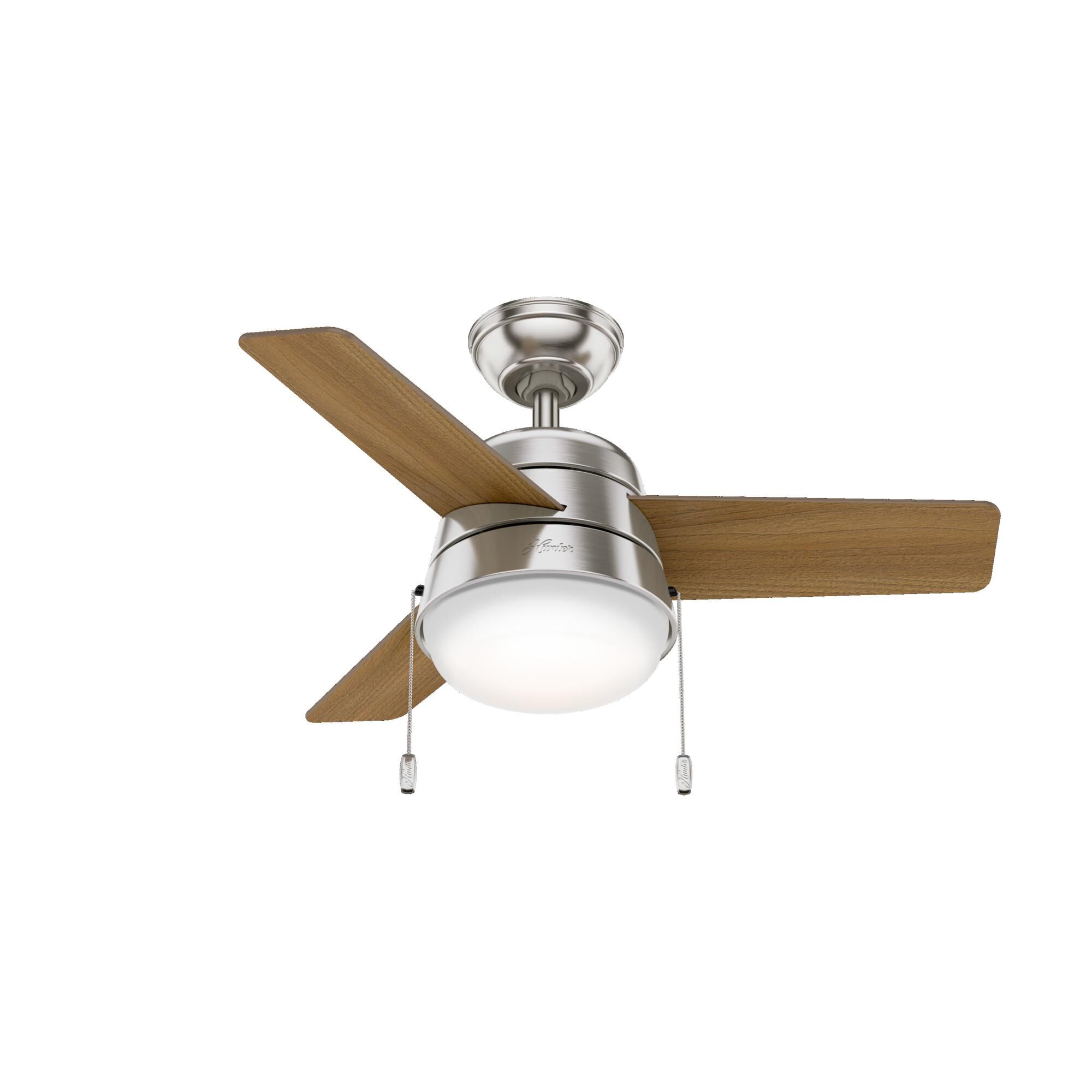 Aker 36 Inch Ceiling Fan with Light Kit by Hunter Fan