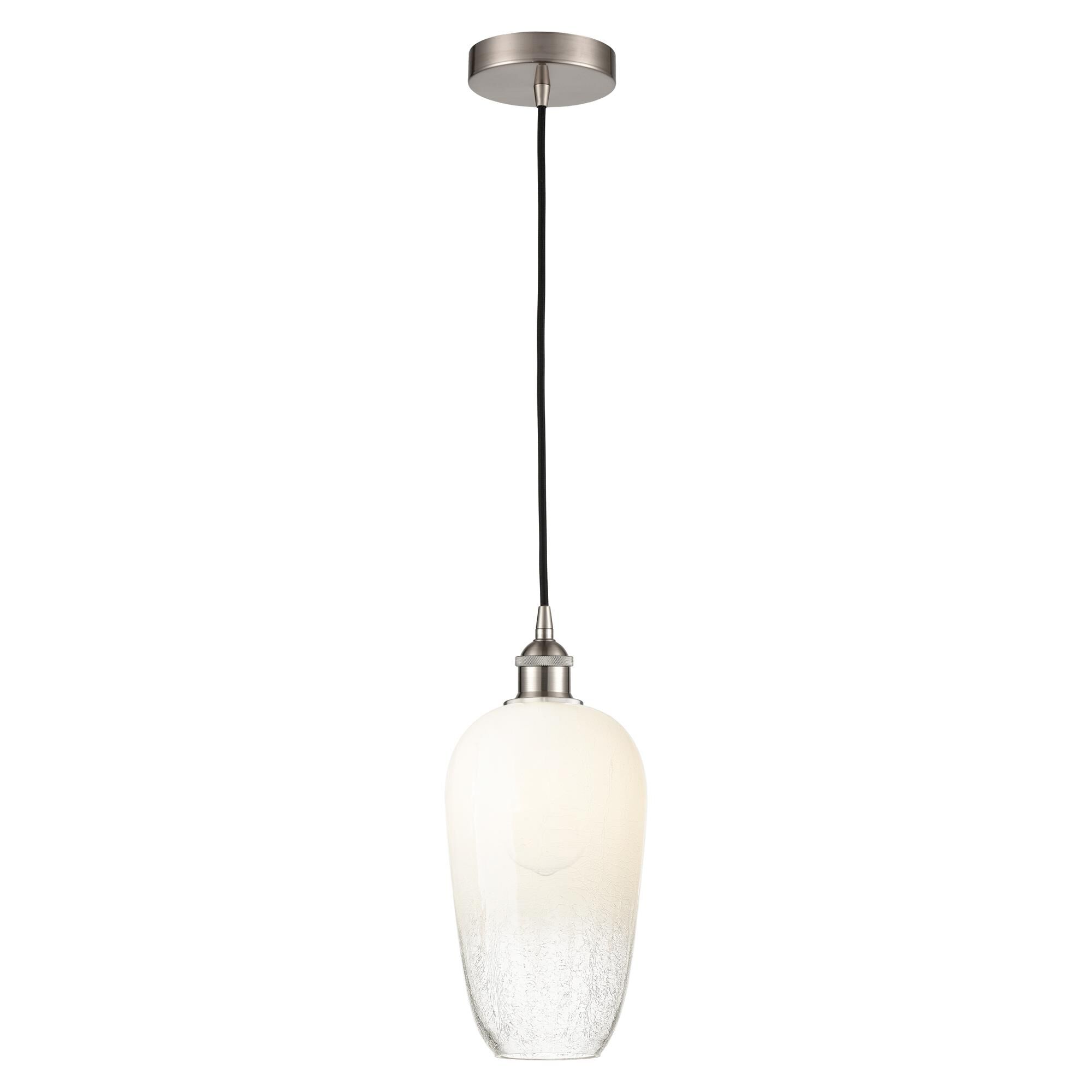 Shown in Brushed Satin Nickel finish and Opal glass