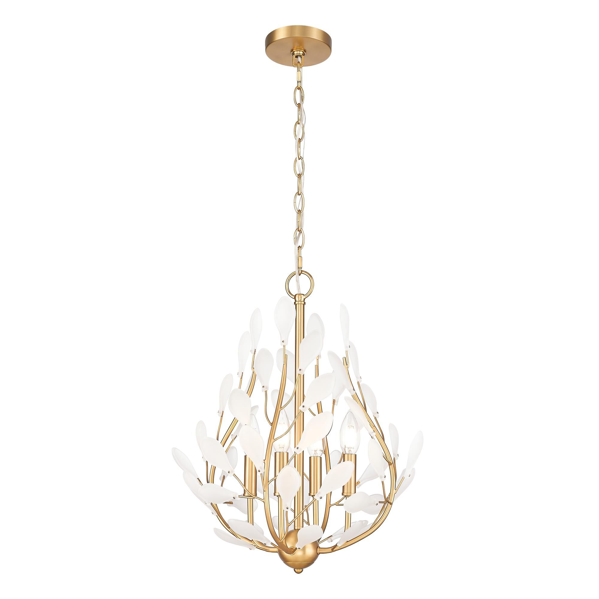 Shown in Modern Gold finish and Frosted glass