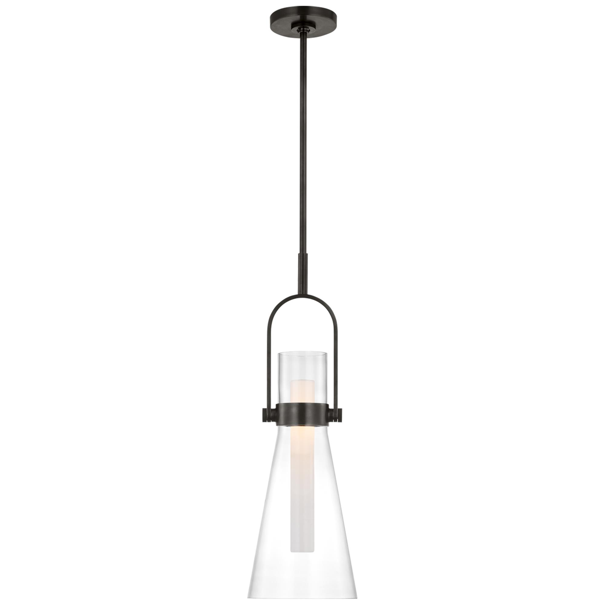 Shown in Bronze finish and Clear glass